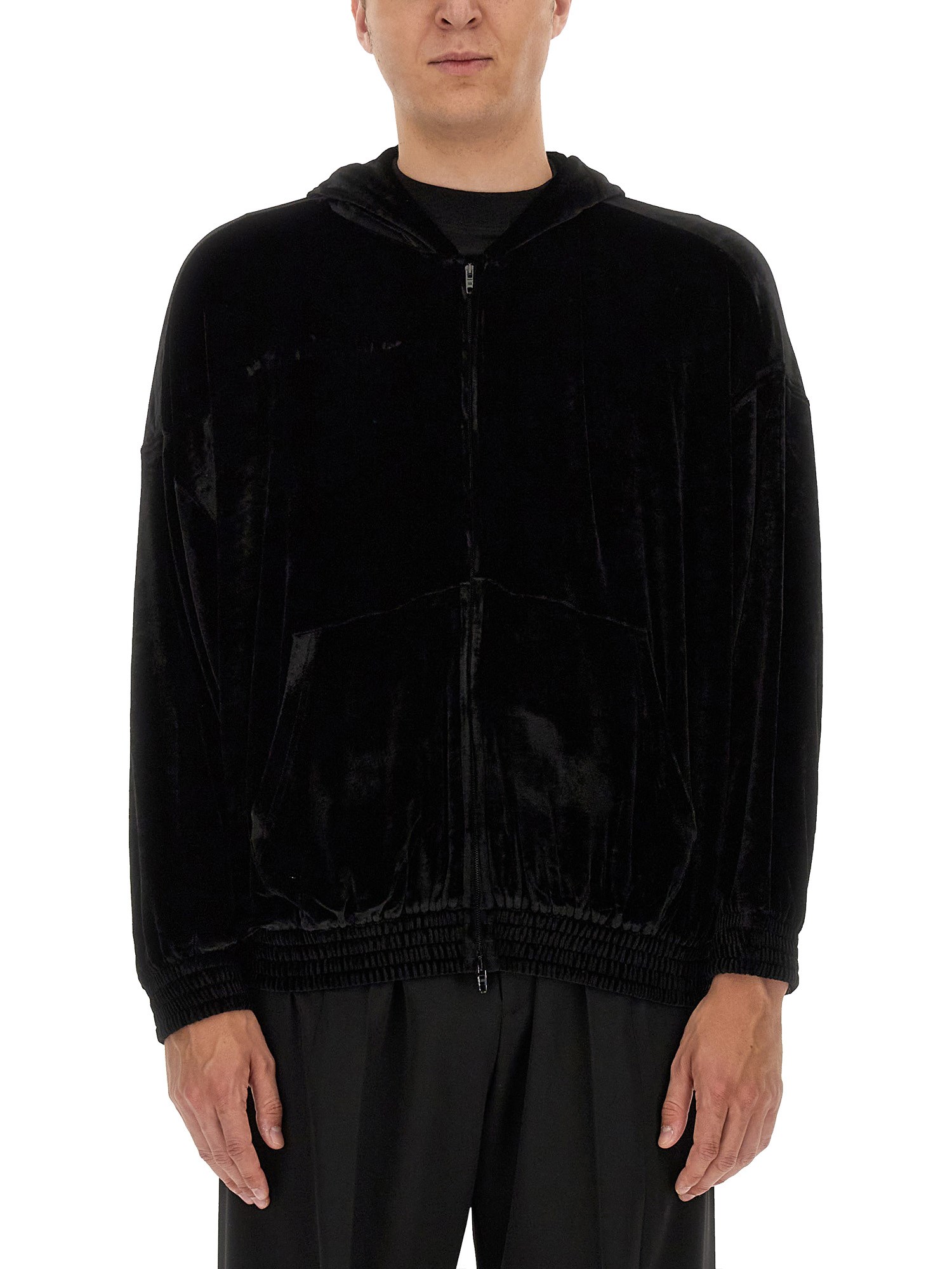 Balenciaga balenciaga velvet sweatshirt