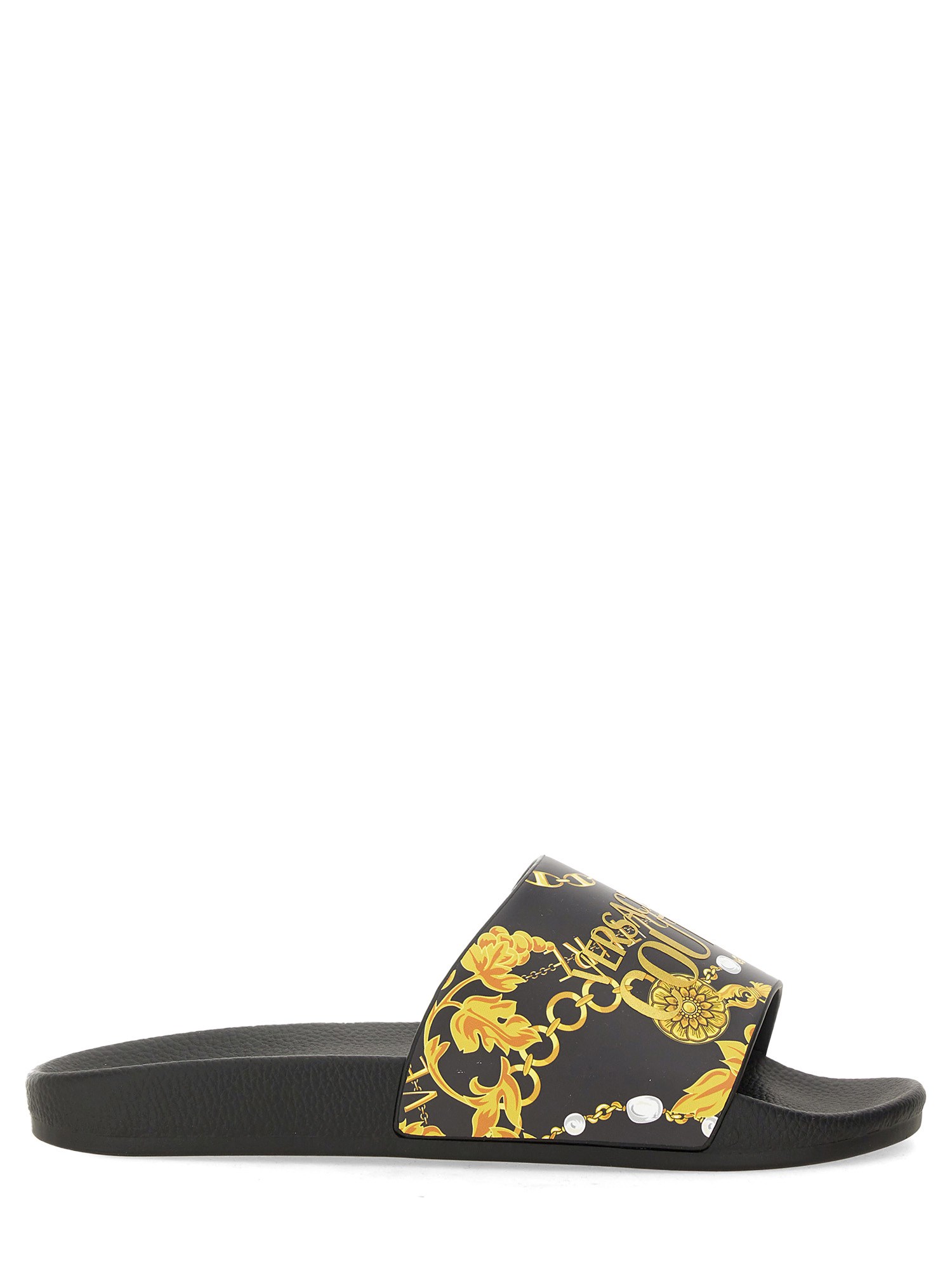 Versace Jeans Couture versace jeans couture slide sandal with logo