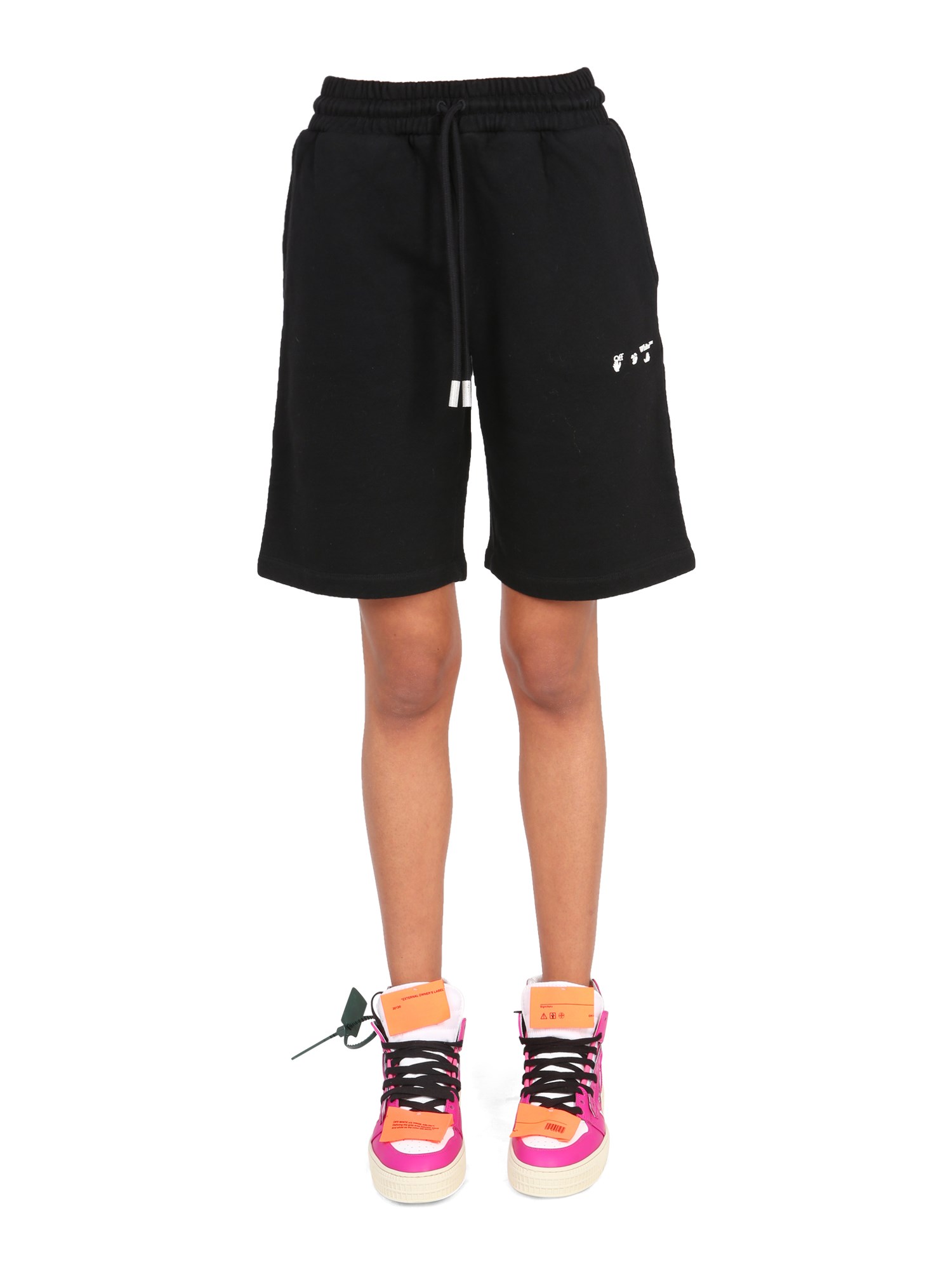 OFF-WHITE off-white short con stampa logo