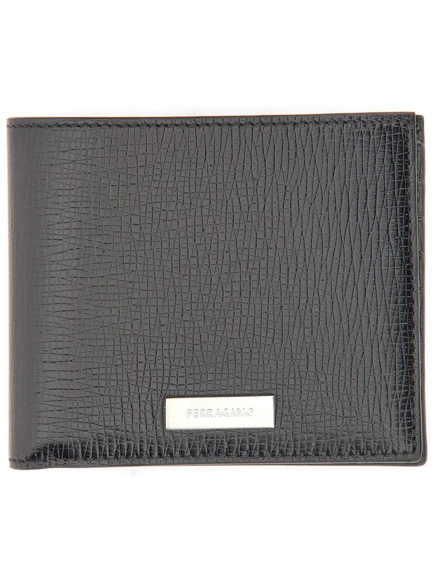 Ferragamo ferragamo wallet with plaque and logo