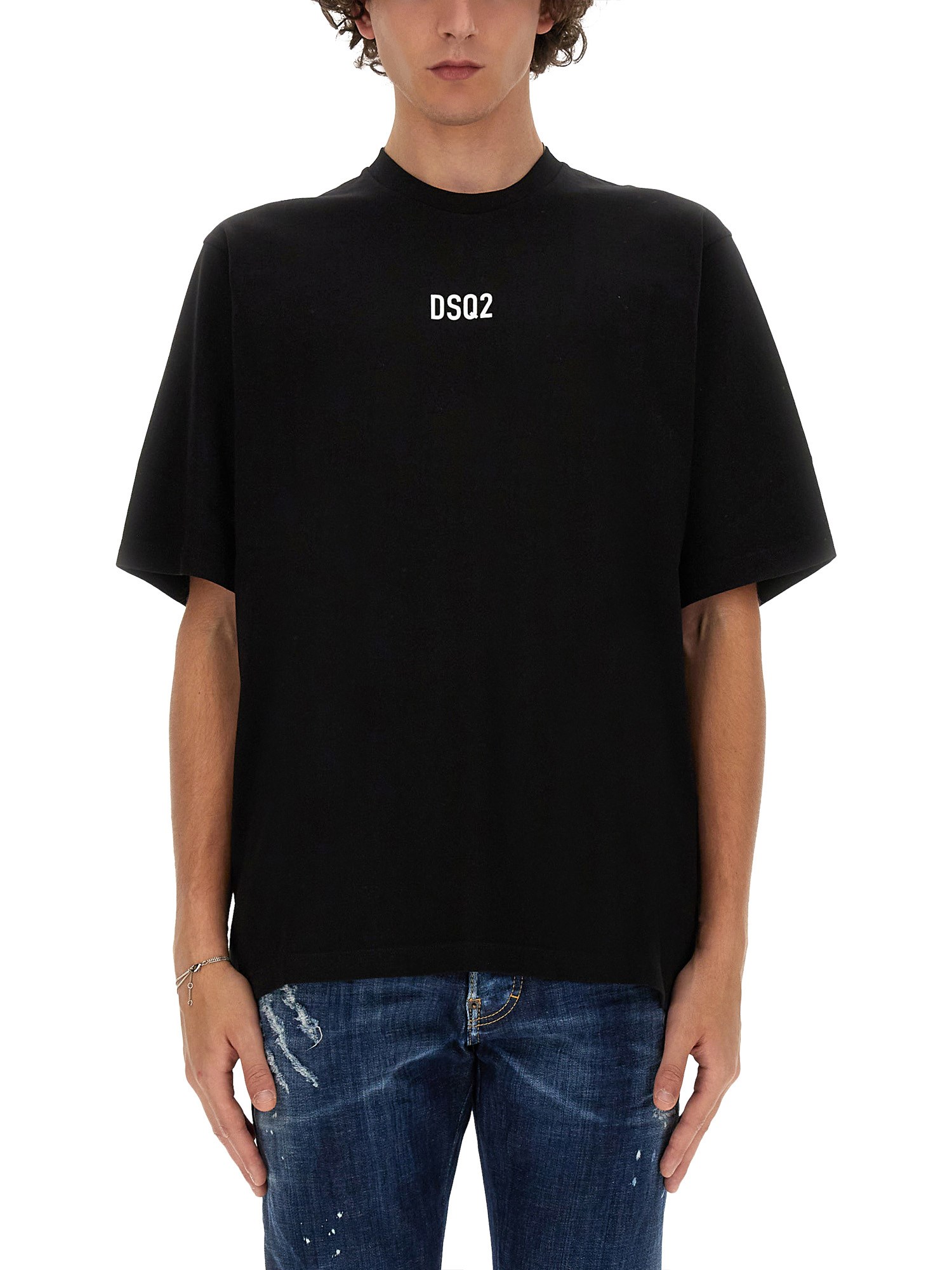 dsquared dsquared "dsq2" loose fit t-shirt