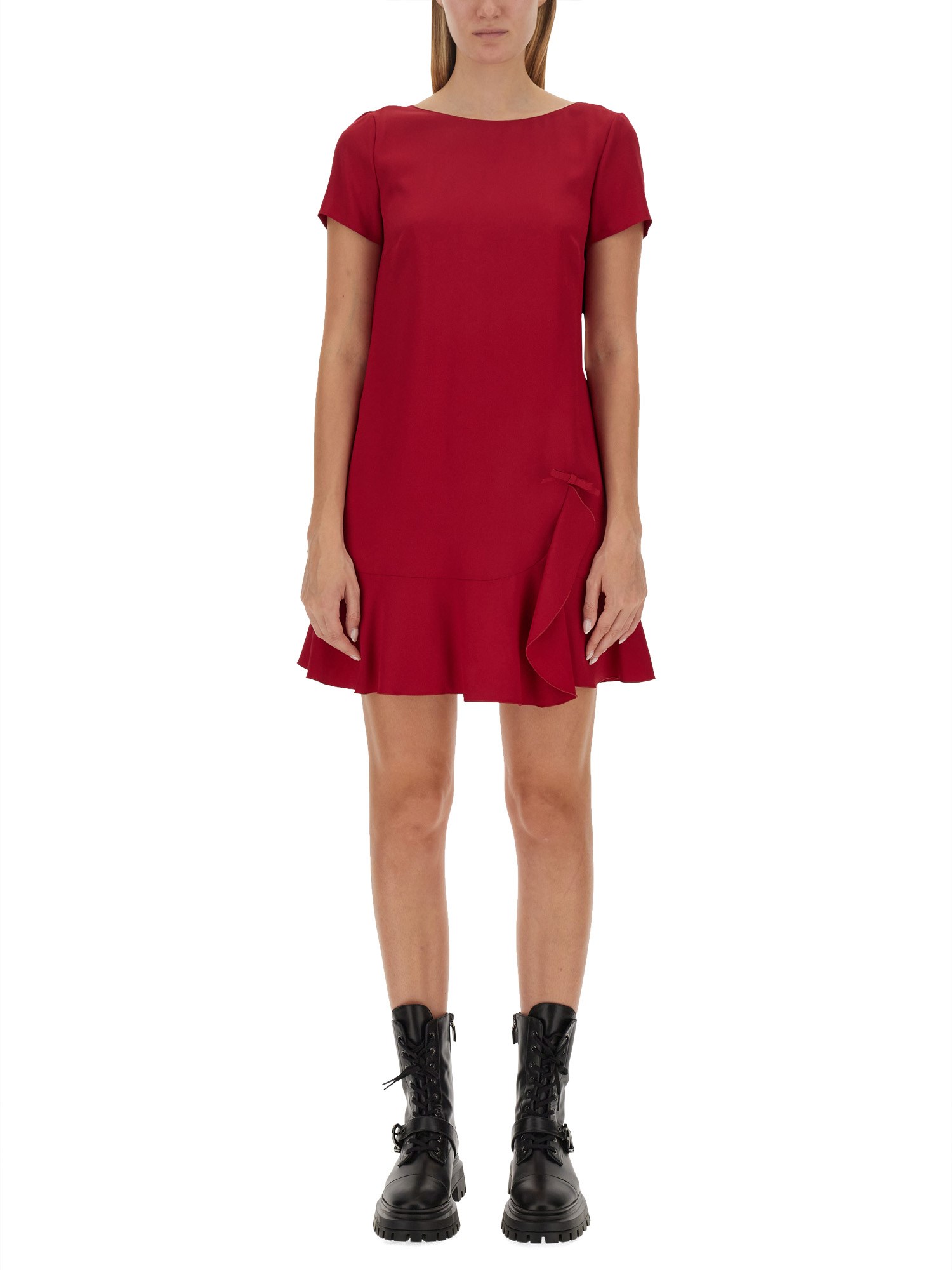 Red Valentino red valentino crepe envers satin dress