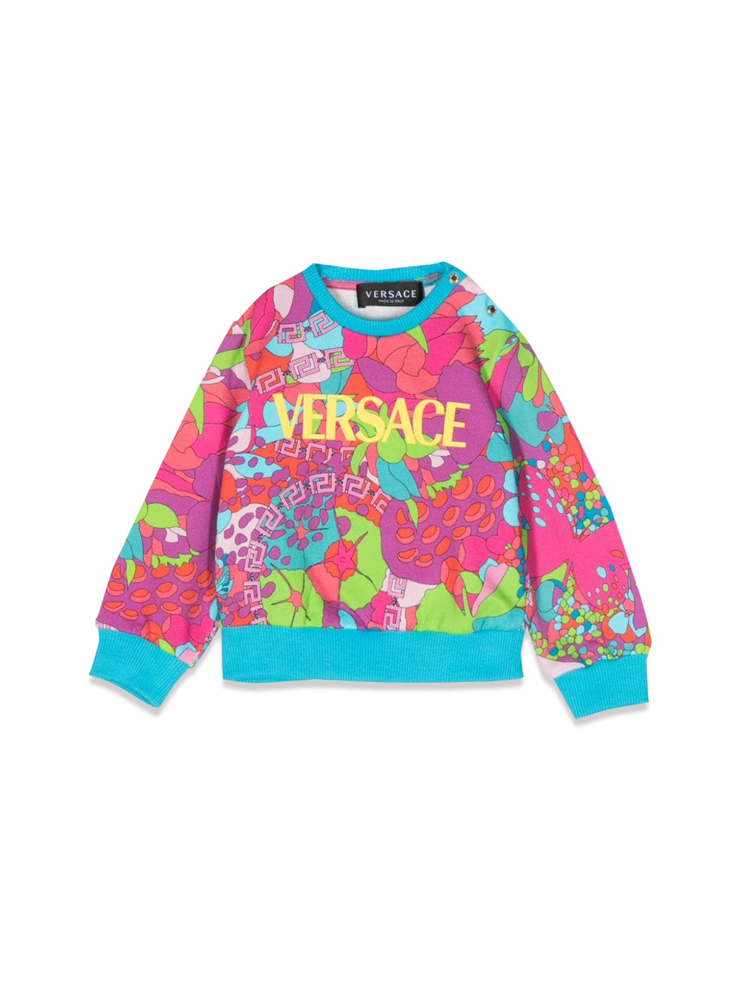 Versace versace floral crewneck sweatshirt