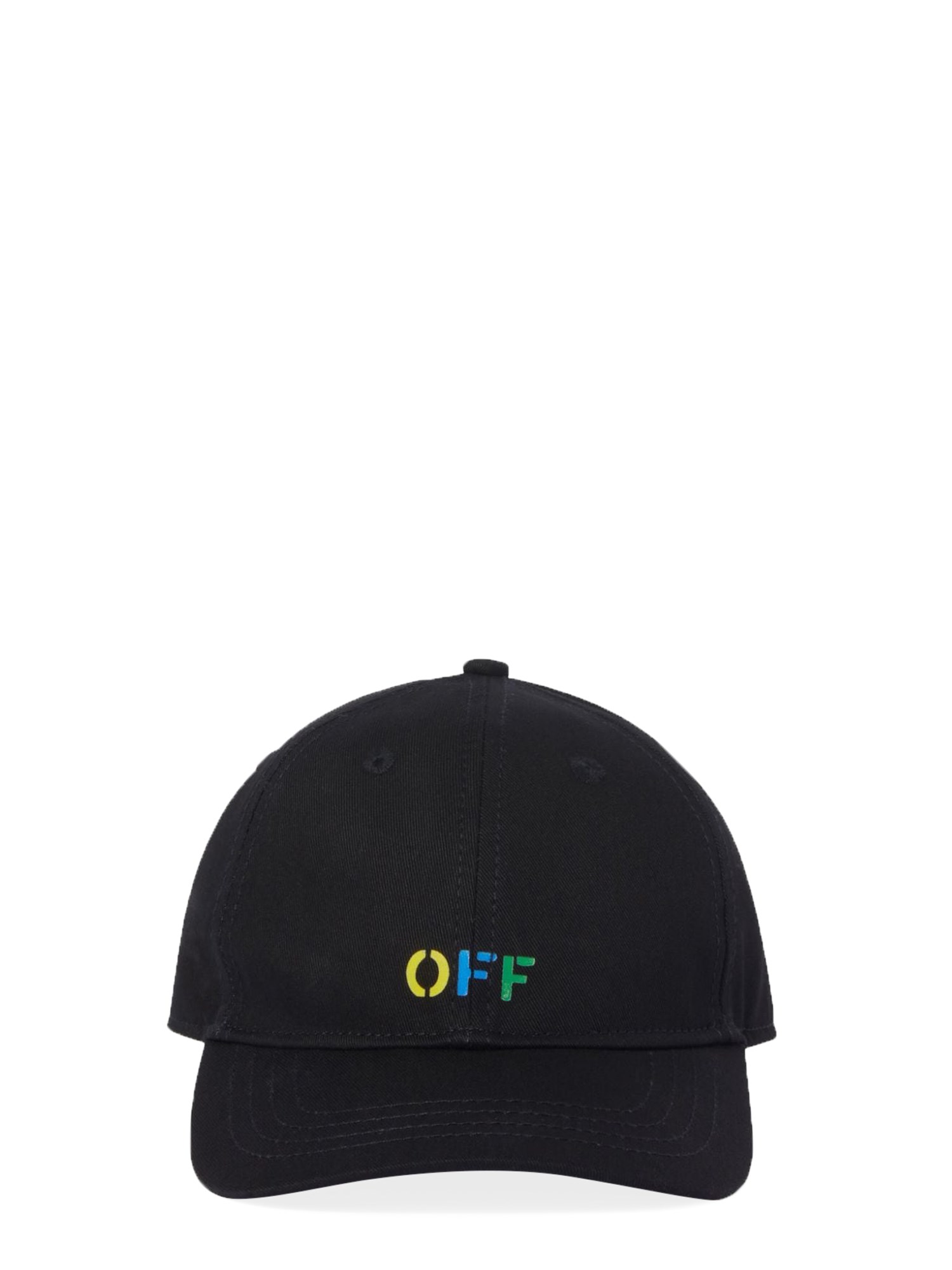 OFF-WHITE off-white rainbow baseball logo