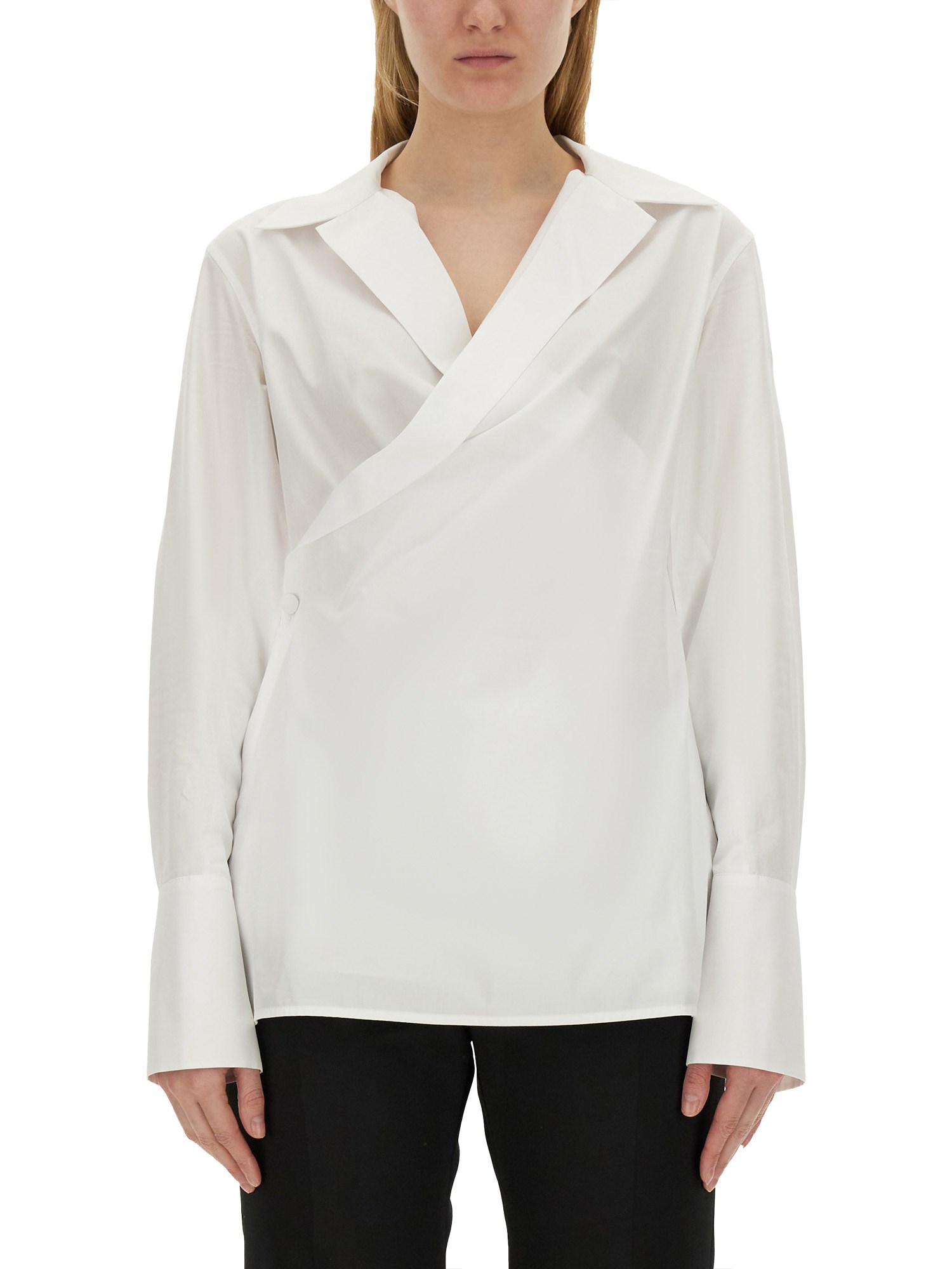 Givenchy givenchy wrap-around shirt