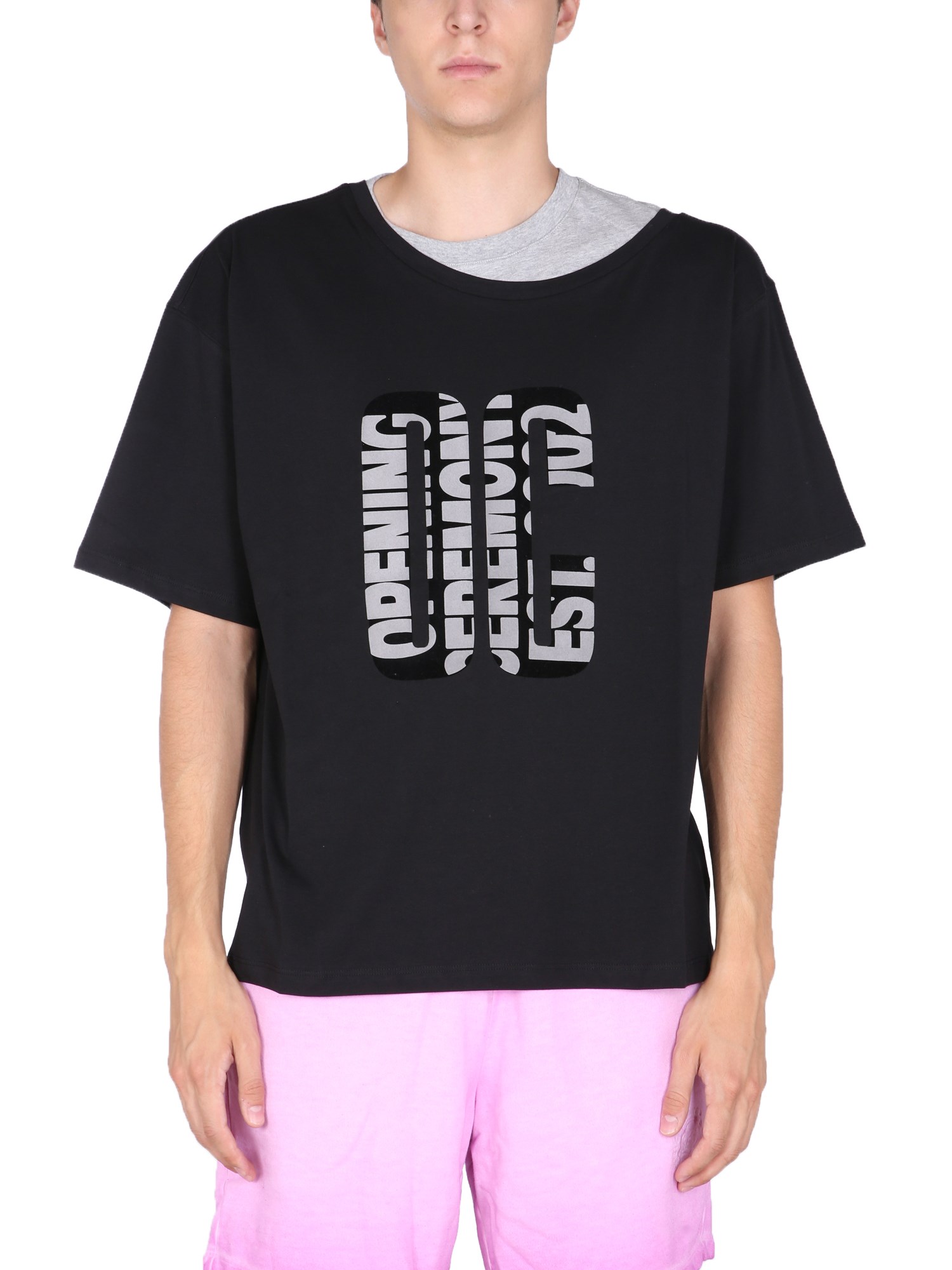 Opening Ceremony opening ceremony "double collar" t-shirt