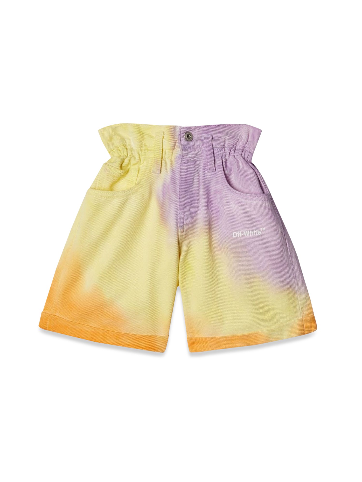 OFF-WHITE off-white helvetica sprayed shorts