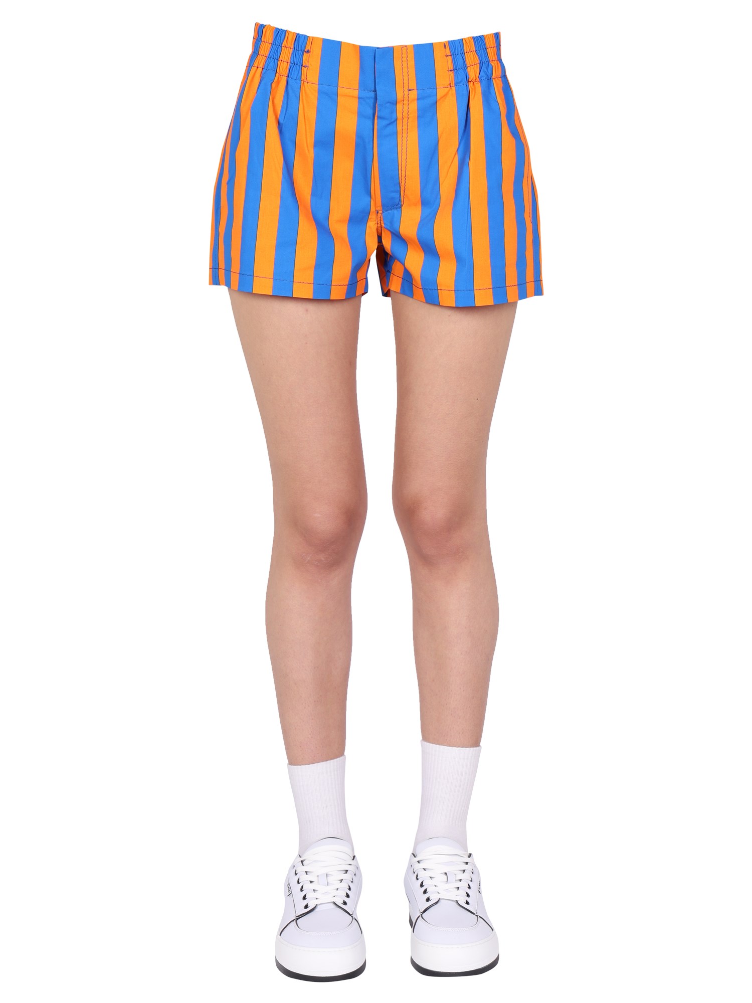 Sunnei sunnei striped pattern shorts