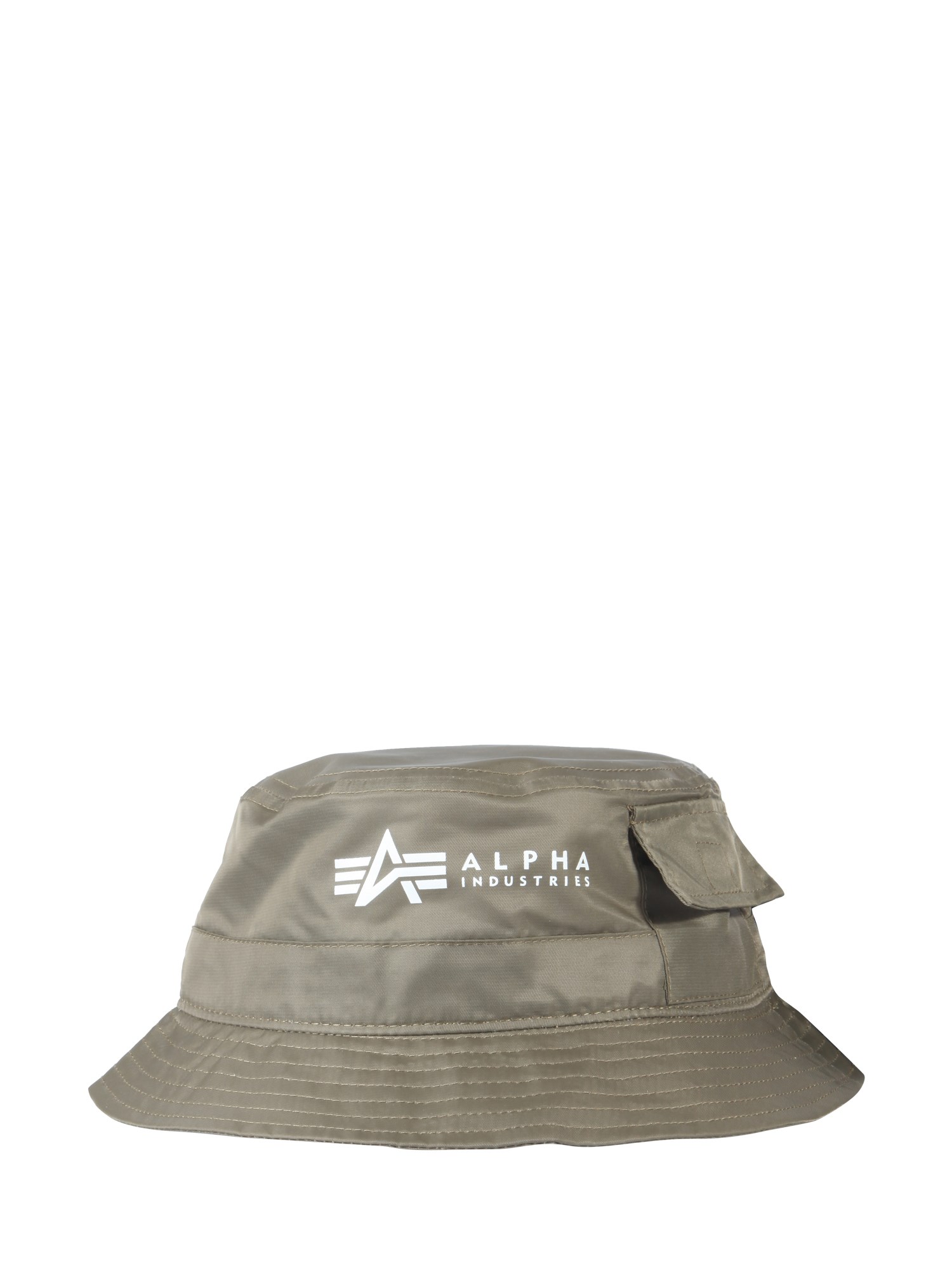 Alpha Industries alpha industries logo print bucket hat