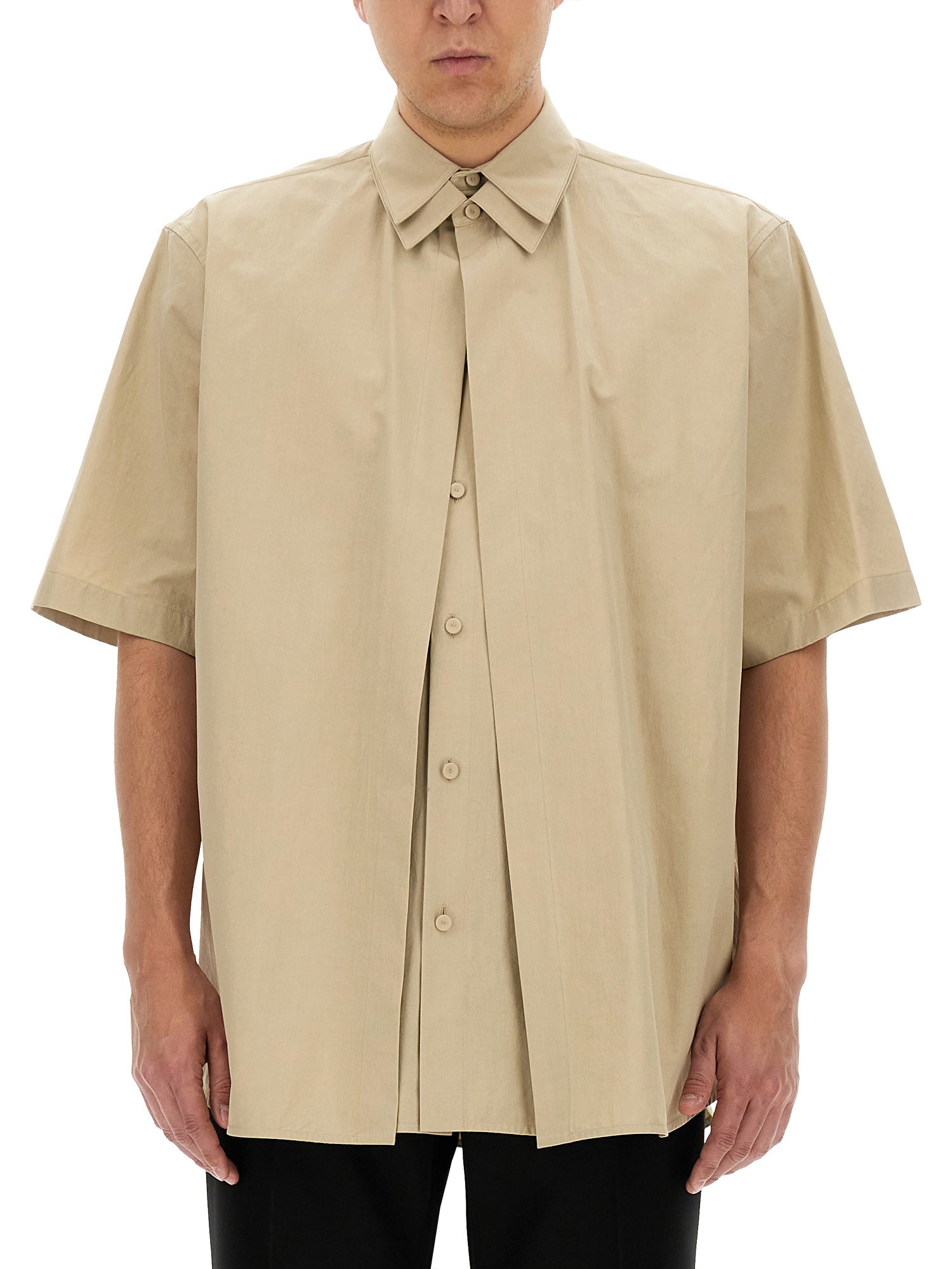 Jil Sander jil sander shirt with double layer design