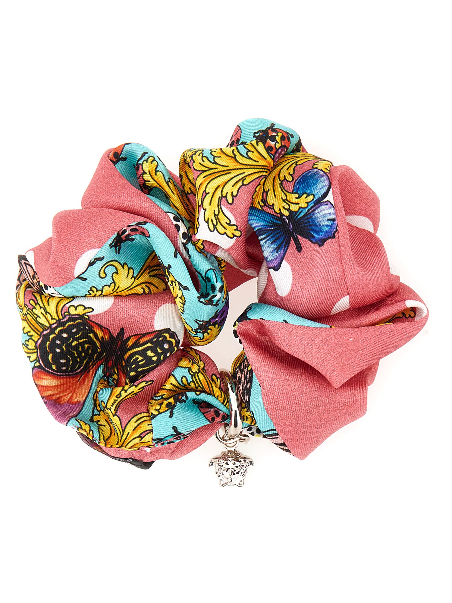Versace versace scrunchie with the holiday print