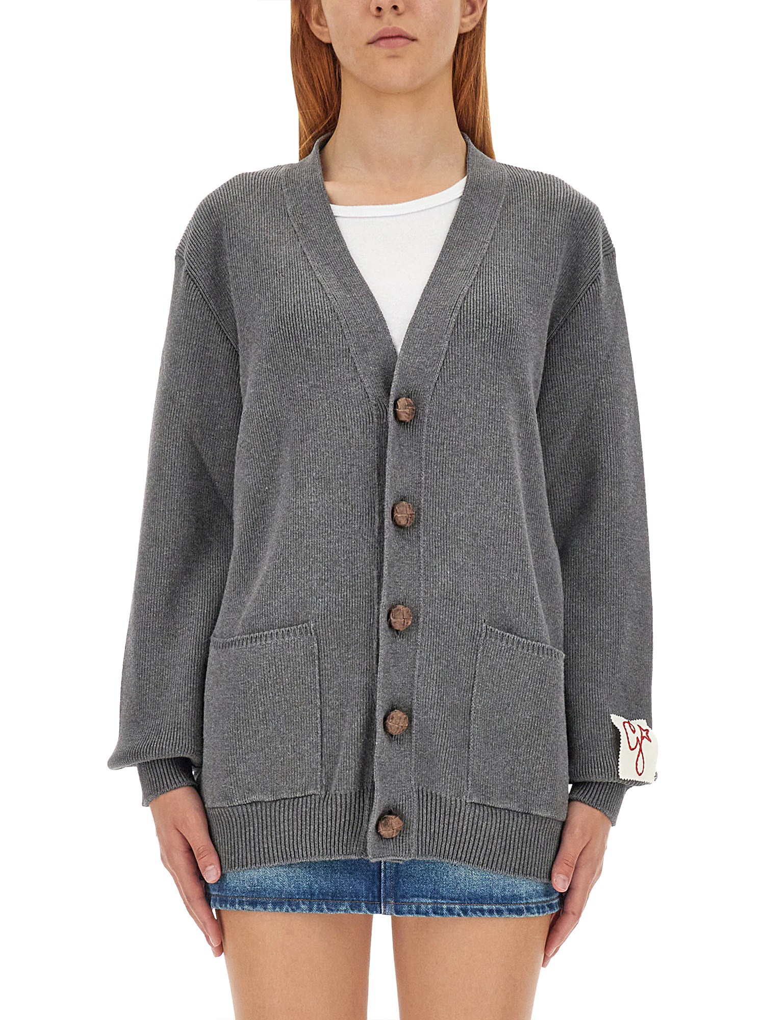 Golden Goose golden goose cardigan with logo