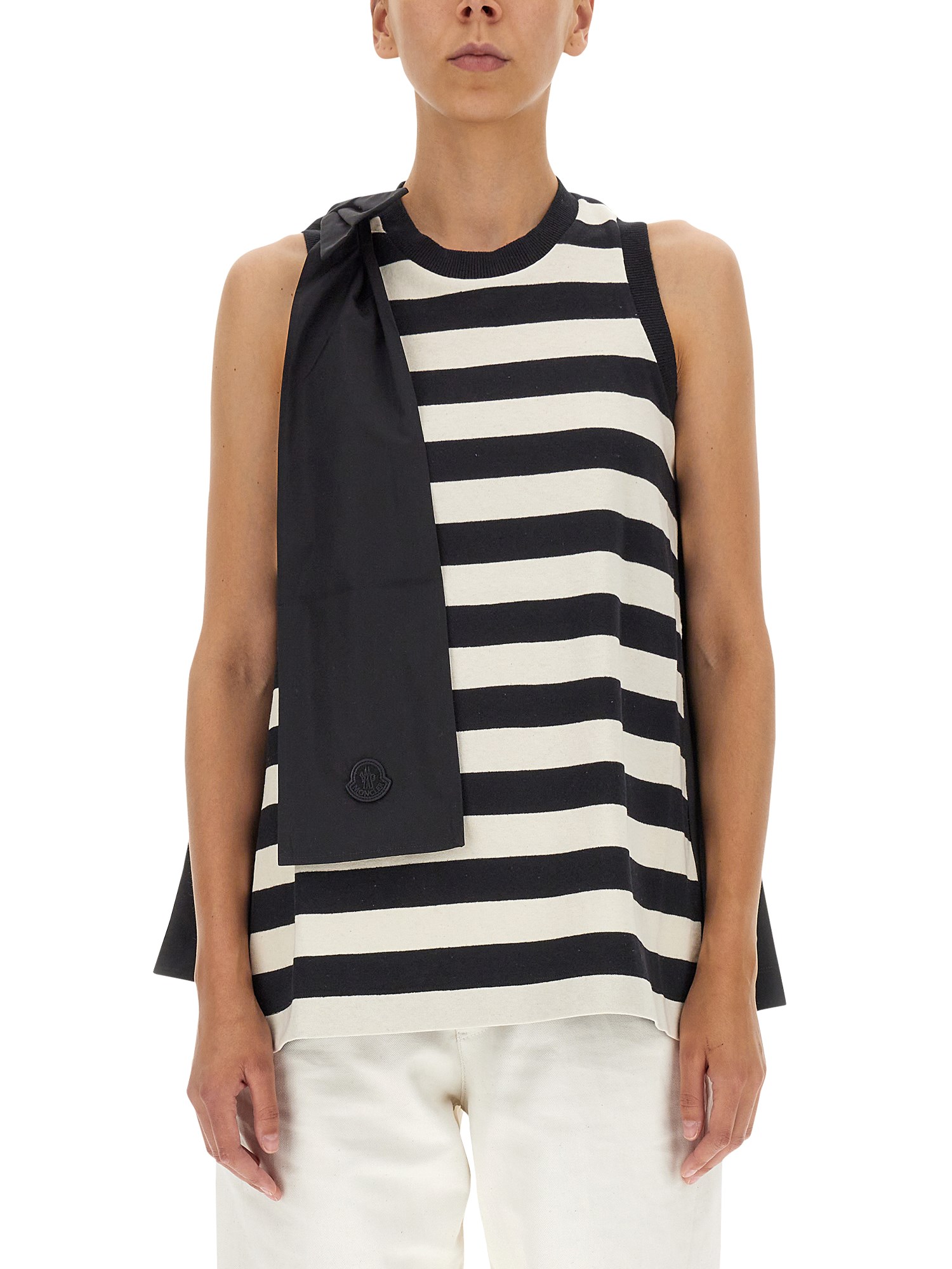 Moncler moncler striped pattern top