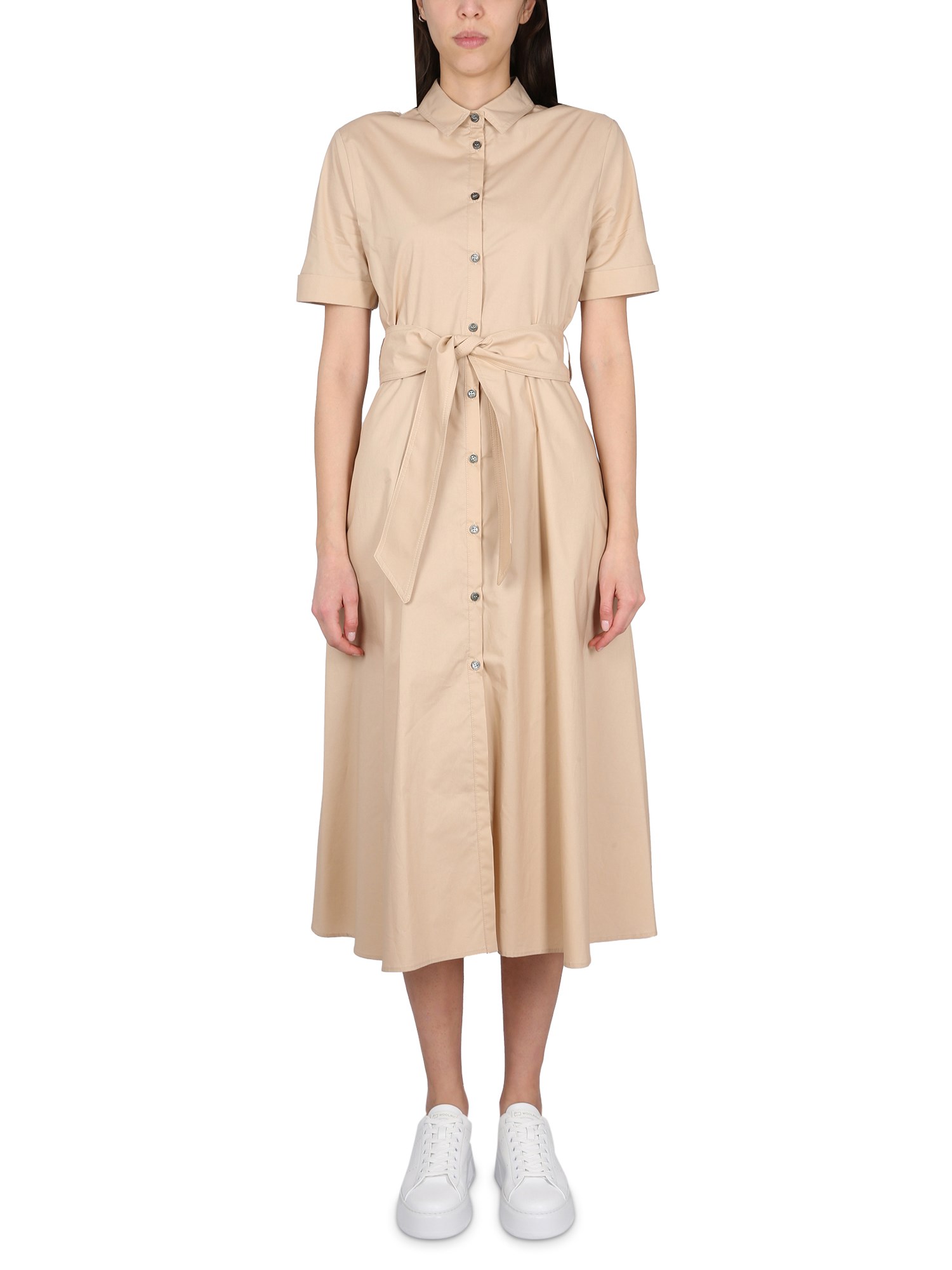 Woolrich woolrich belted dress