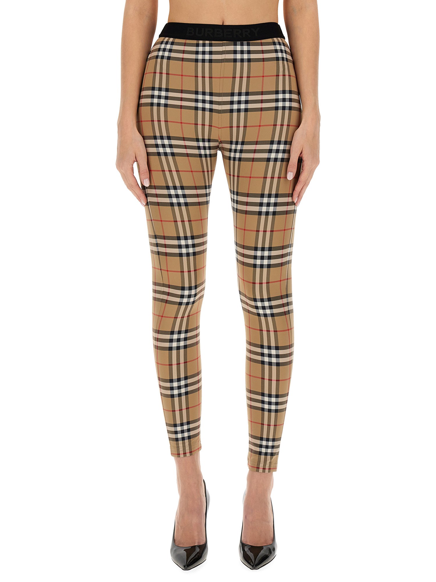 Burberry burberry tartan check leggings