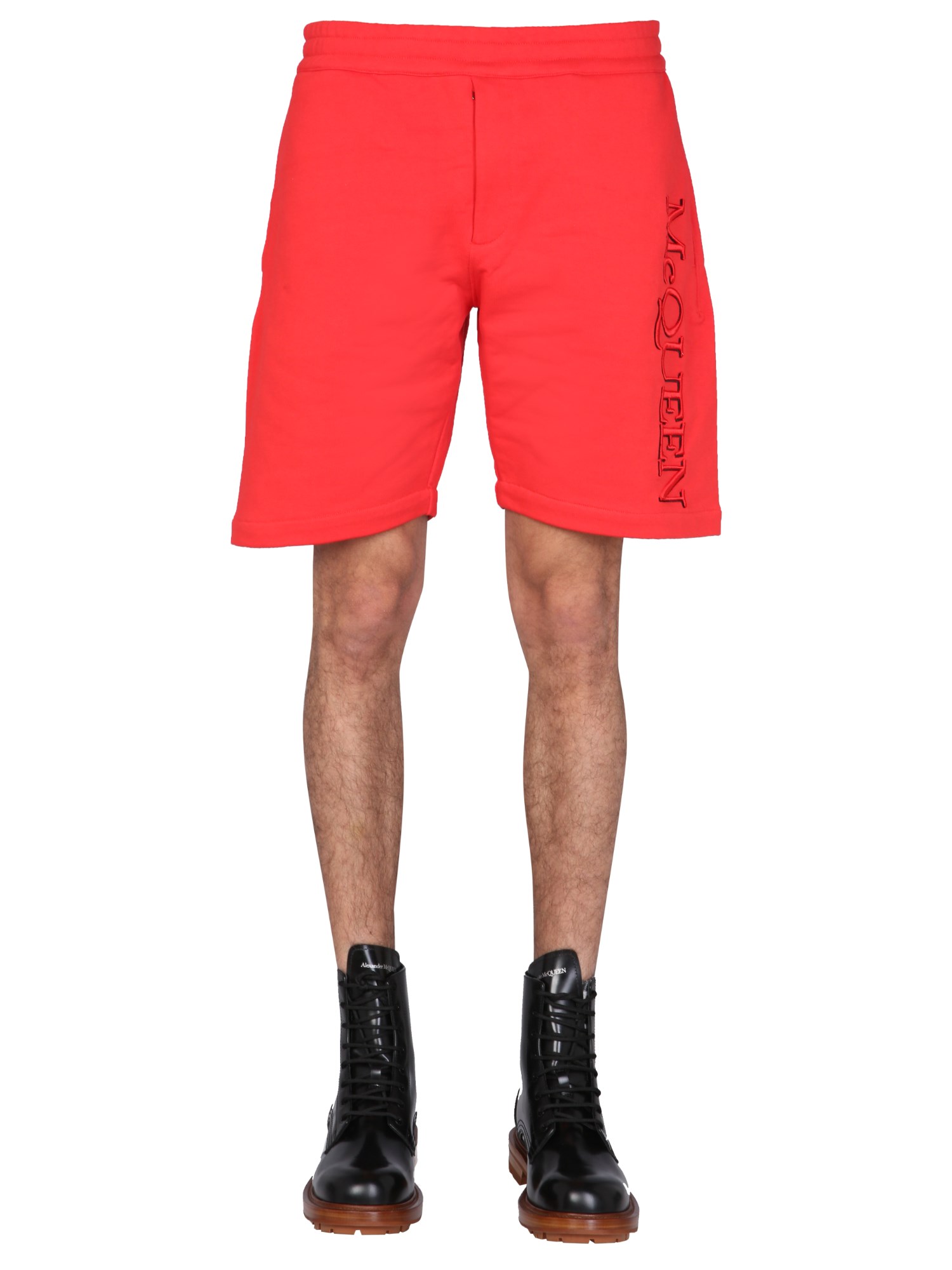 Alexander McQueen alexander mcqueen bermuda with embroidered logo