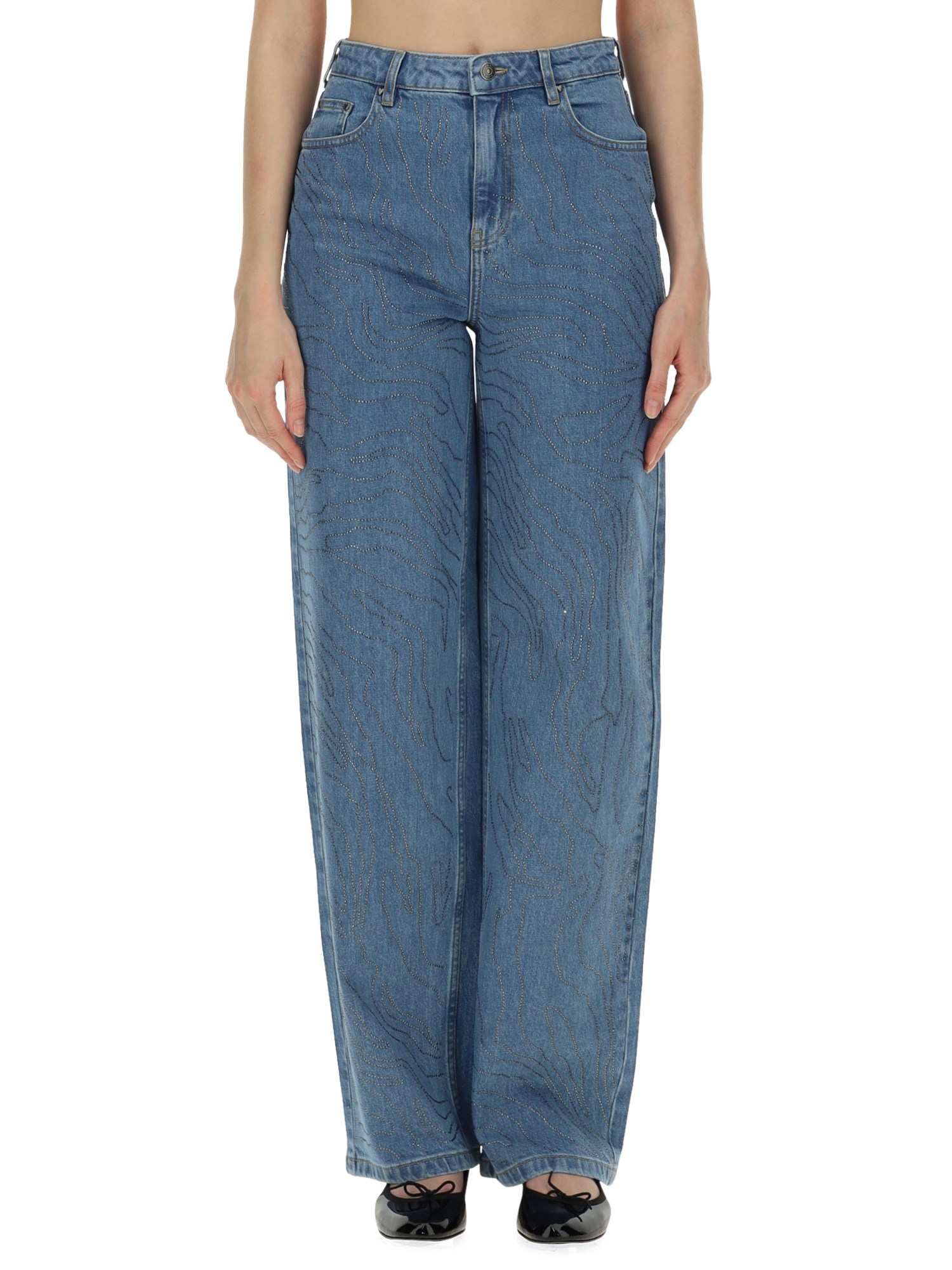  rotate birger christensen straight leg jeans