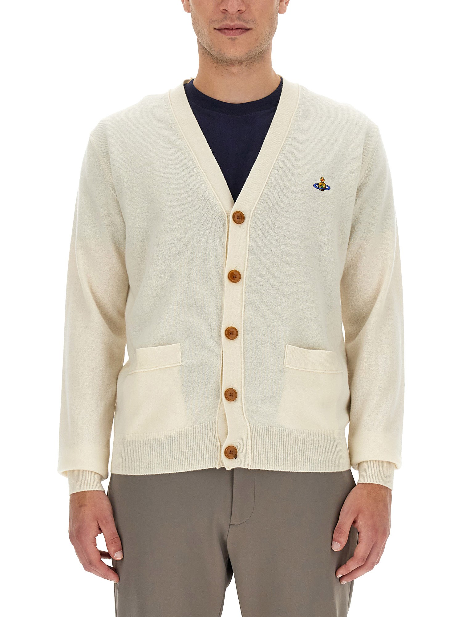 Vivienne Westwood vivienne westwood cardigan with orb embroidery