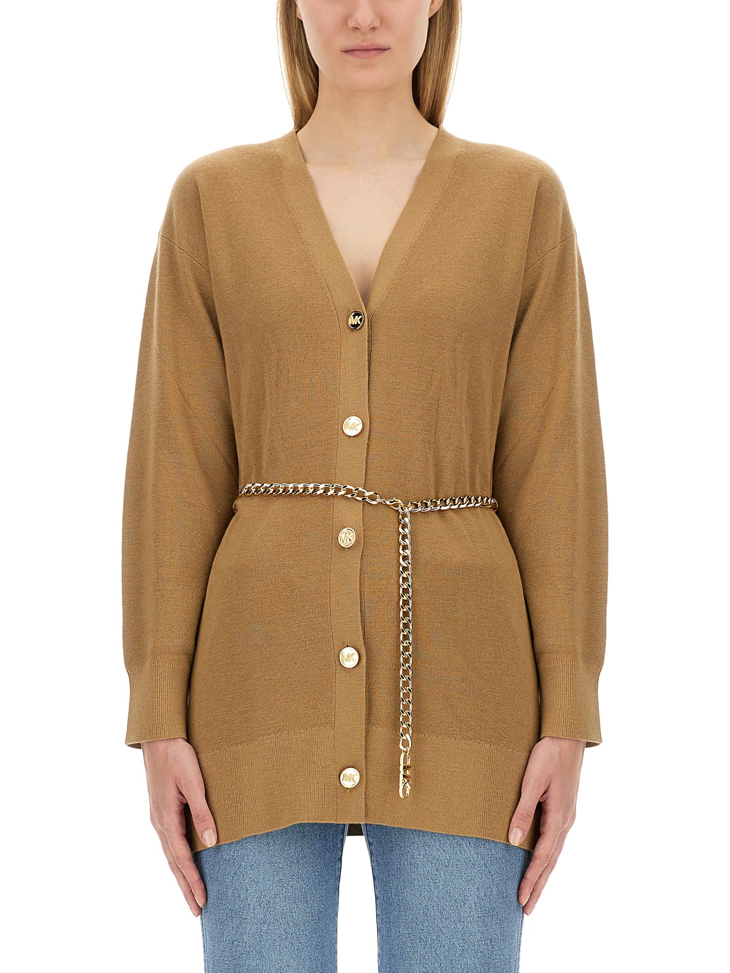  michael by michael kors belted cardigan