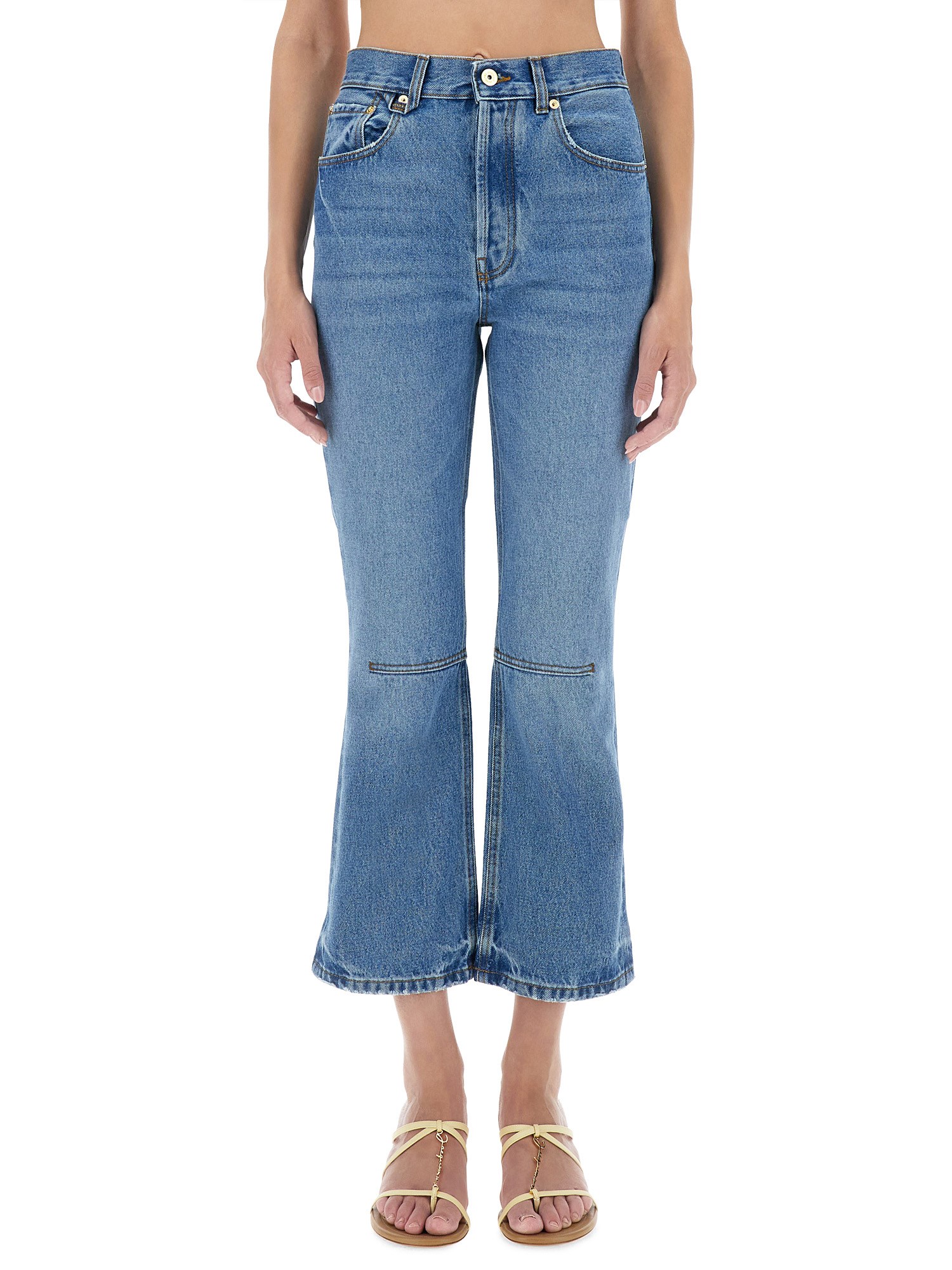 Jacquemus jacquemus "le de-nîmes court" jeans