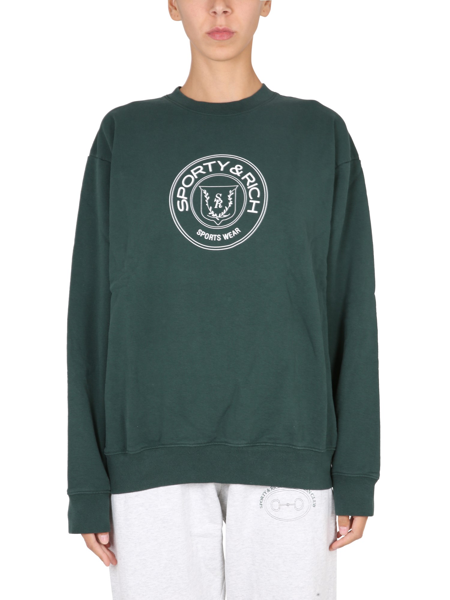 Sporty & Rich sporty & rich sweatshirt with logo print