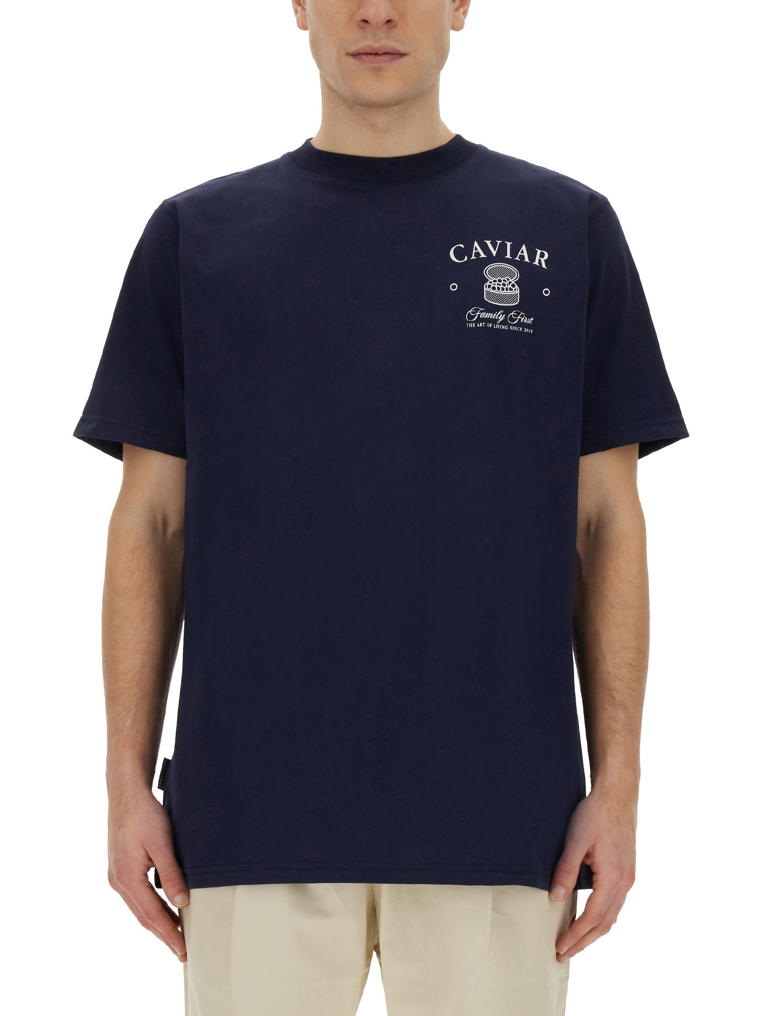 Family First family first t-shirt with "caviar" print