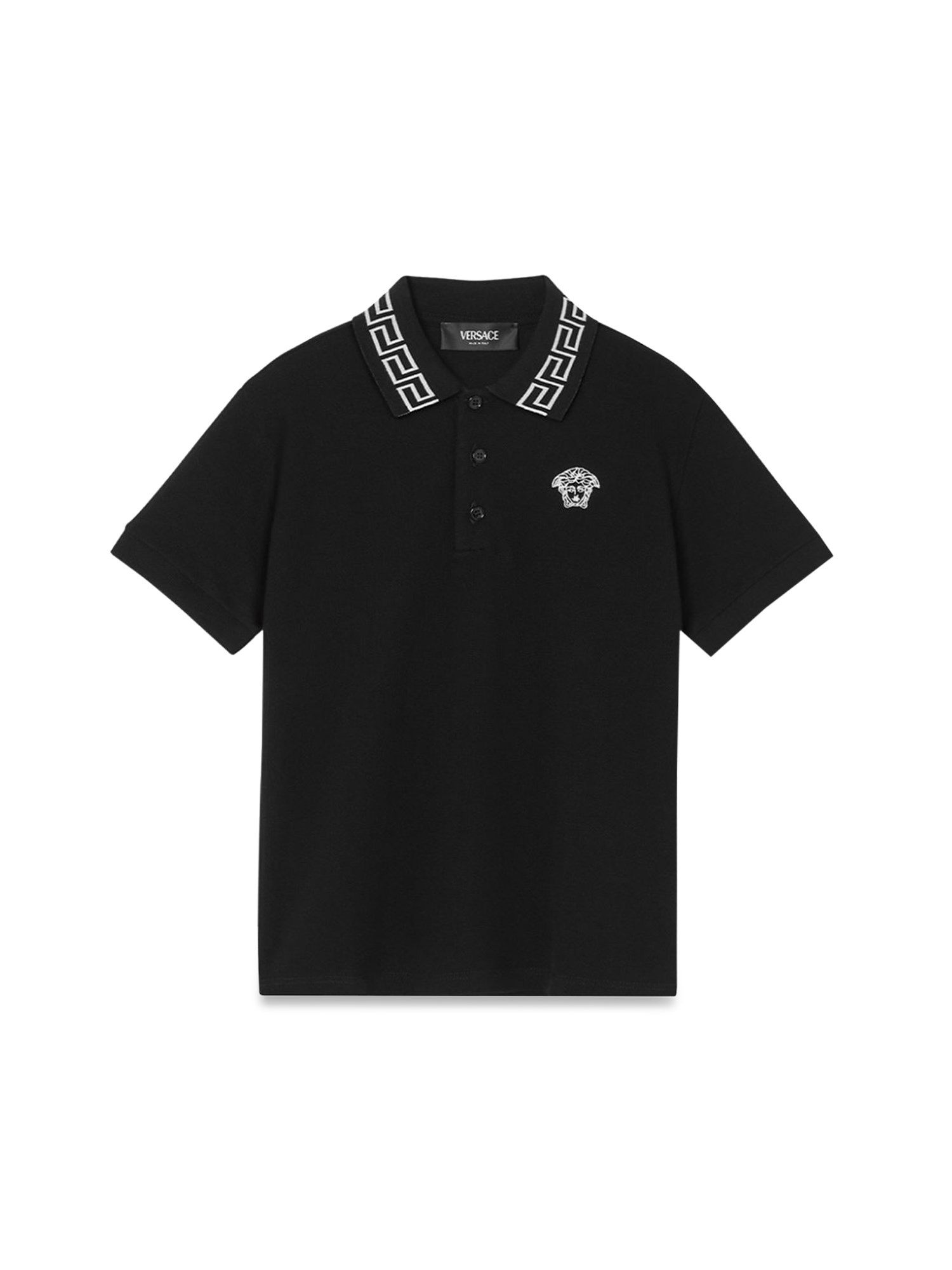 Versace versace polo piquet + medusa embroidery