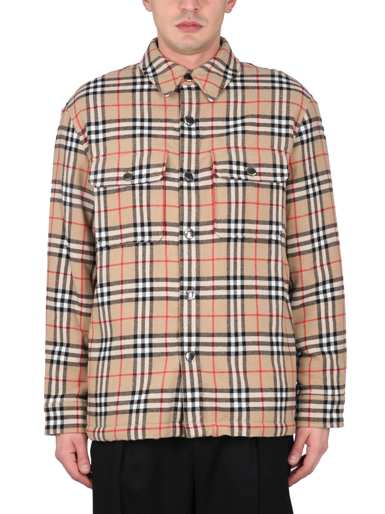 Burberry burberry jacket with check pattern