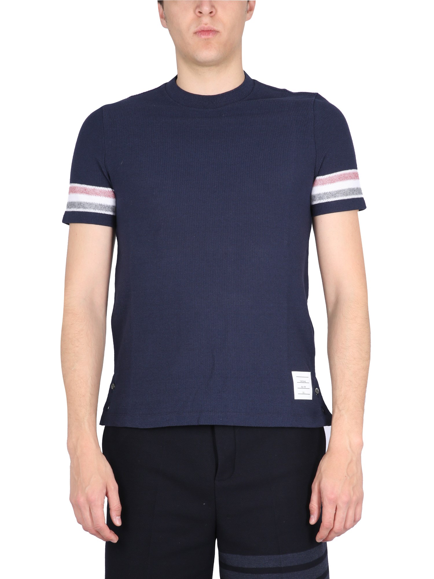 Thom Browne thom browne stripes t-shirt