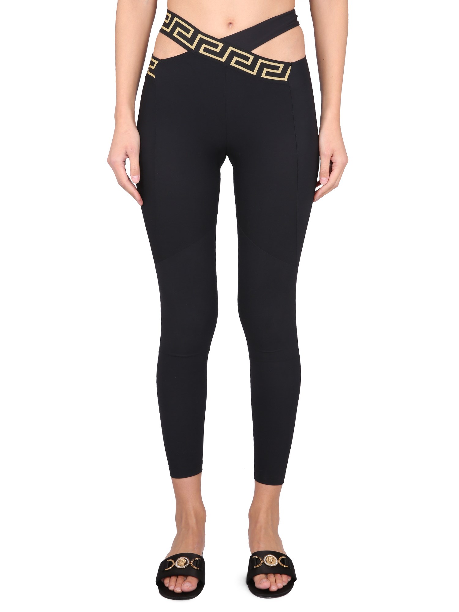 Versace versace sport leggings with greek edge