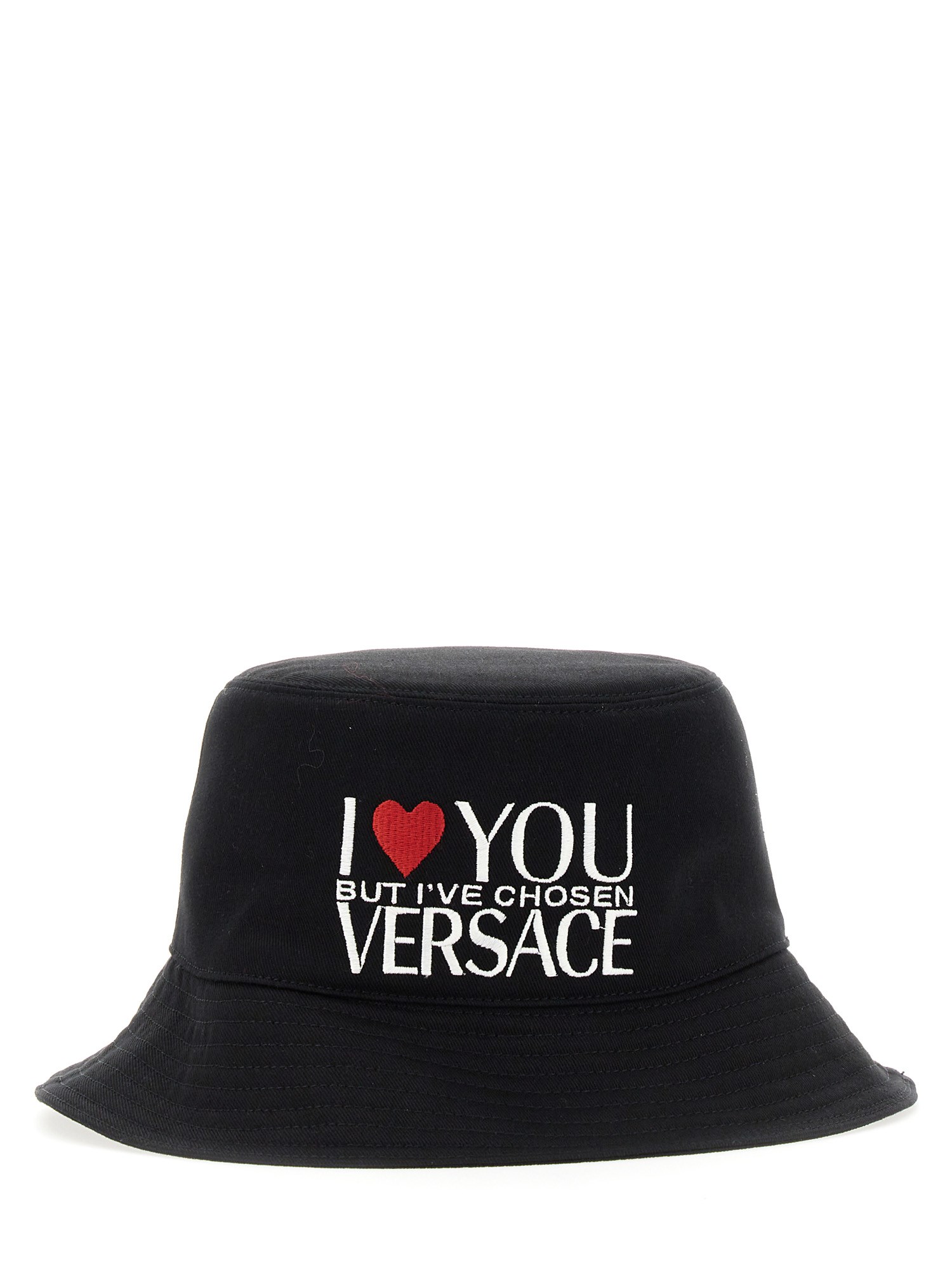 Versace versace fisherman hat "i ♡ you but..."