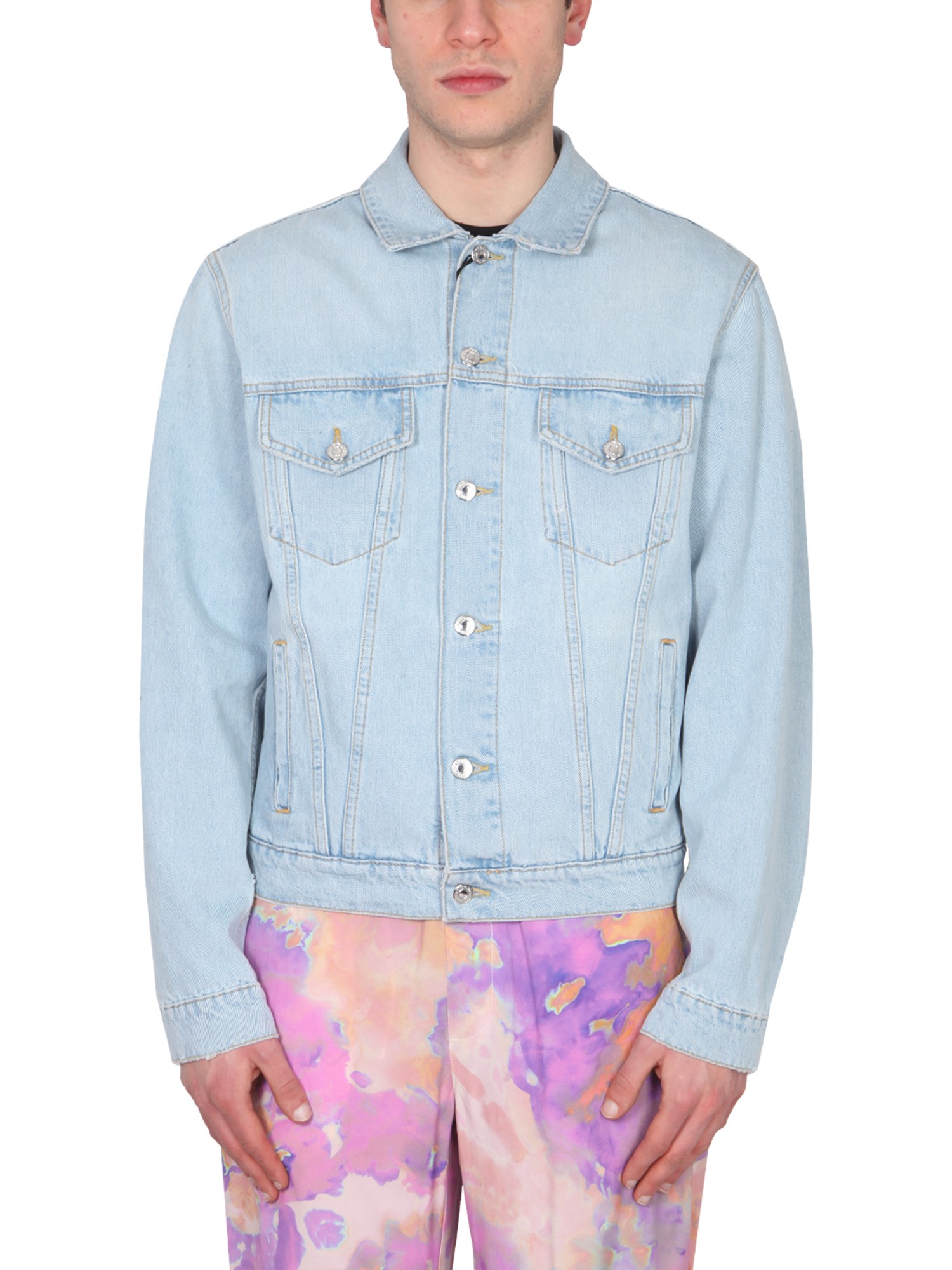 Msgm msgm logo print jacket