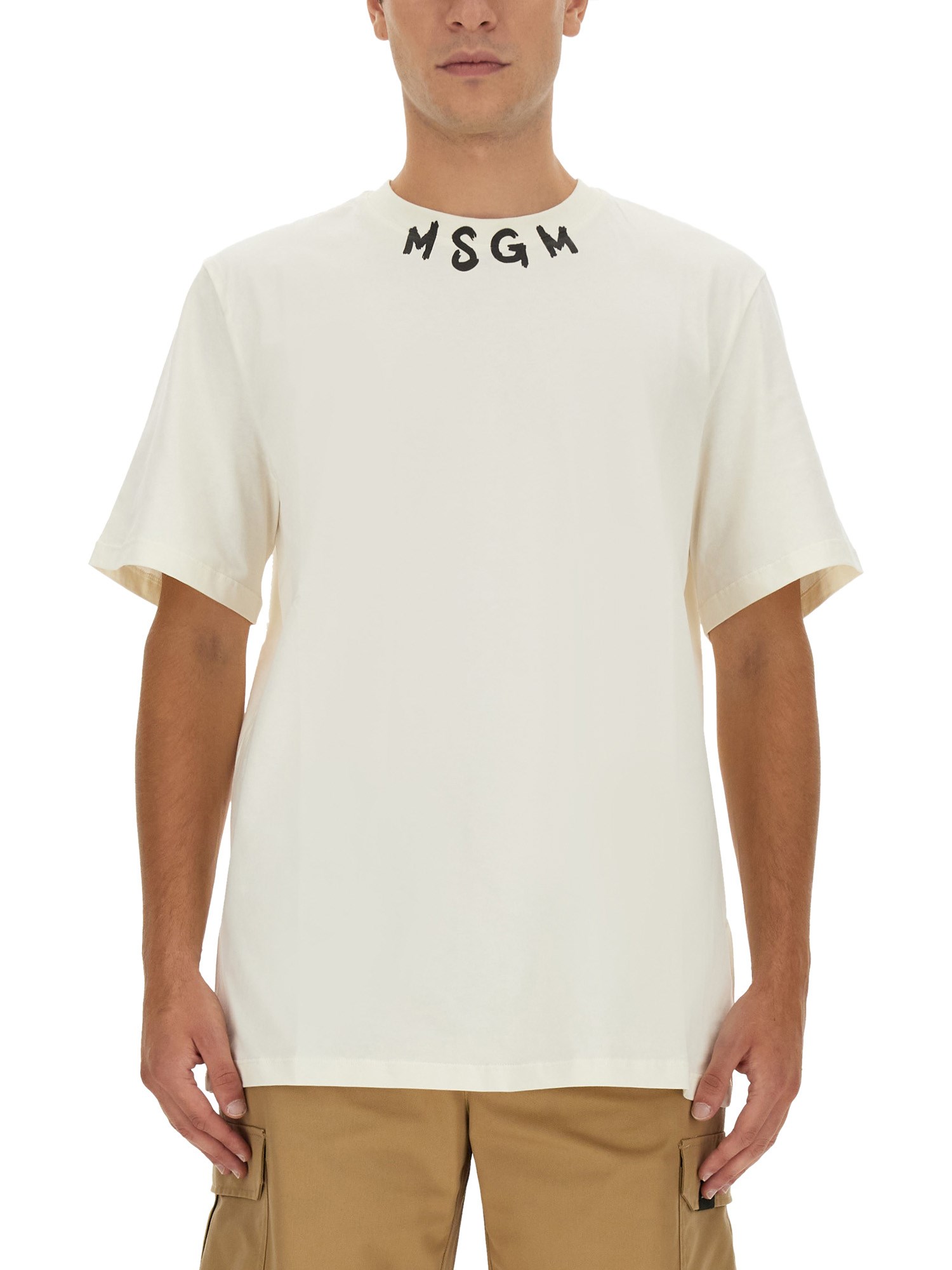 Msgm msgm logo print t-shirt