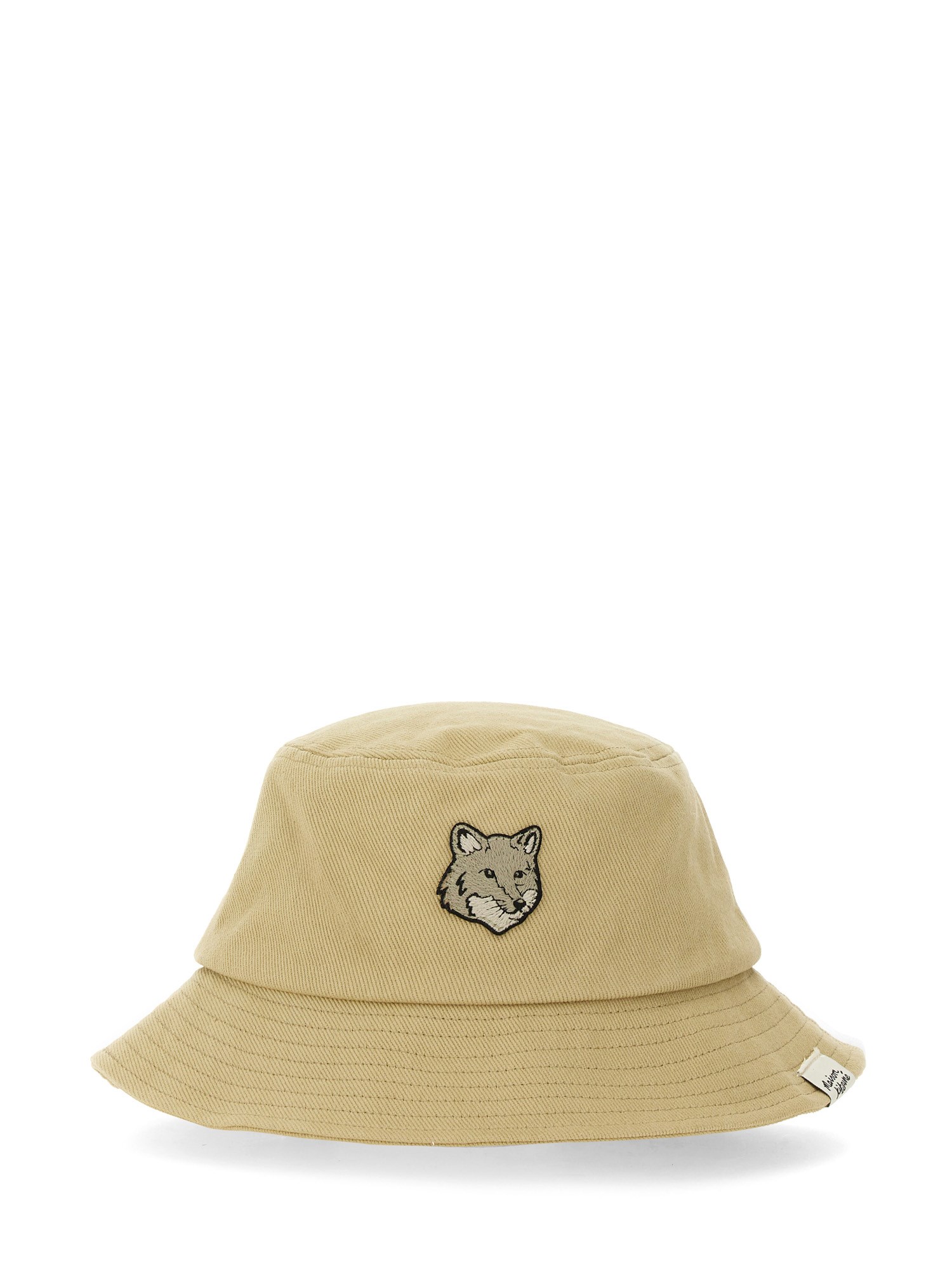 Maison Kitsuné maison kitsuné bucket hat with fox patch