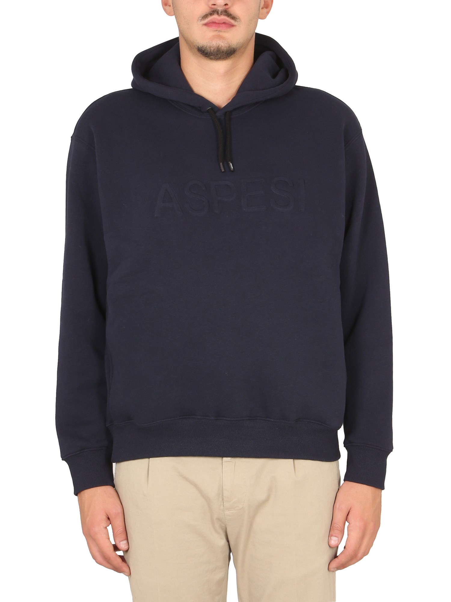 Aspesi aspesi sweatshirt with logo and hood