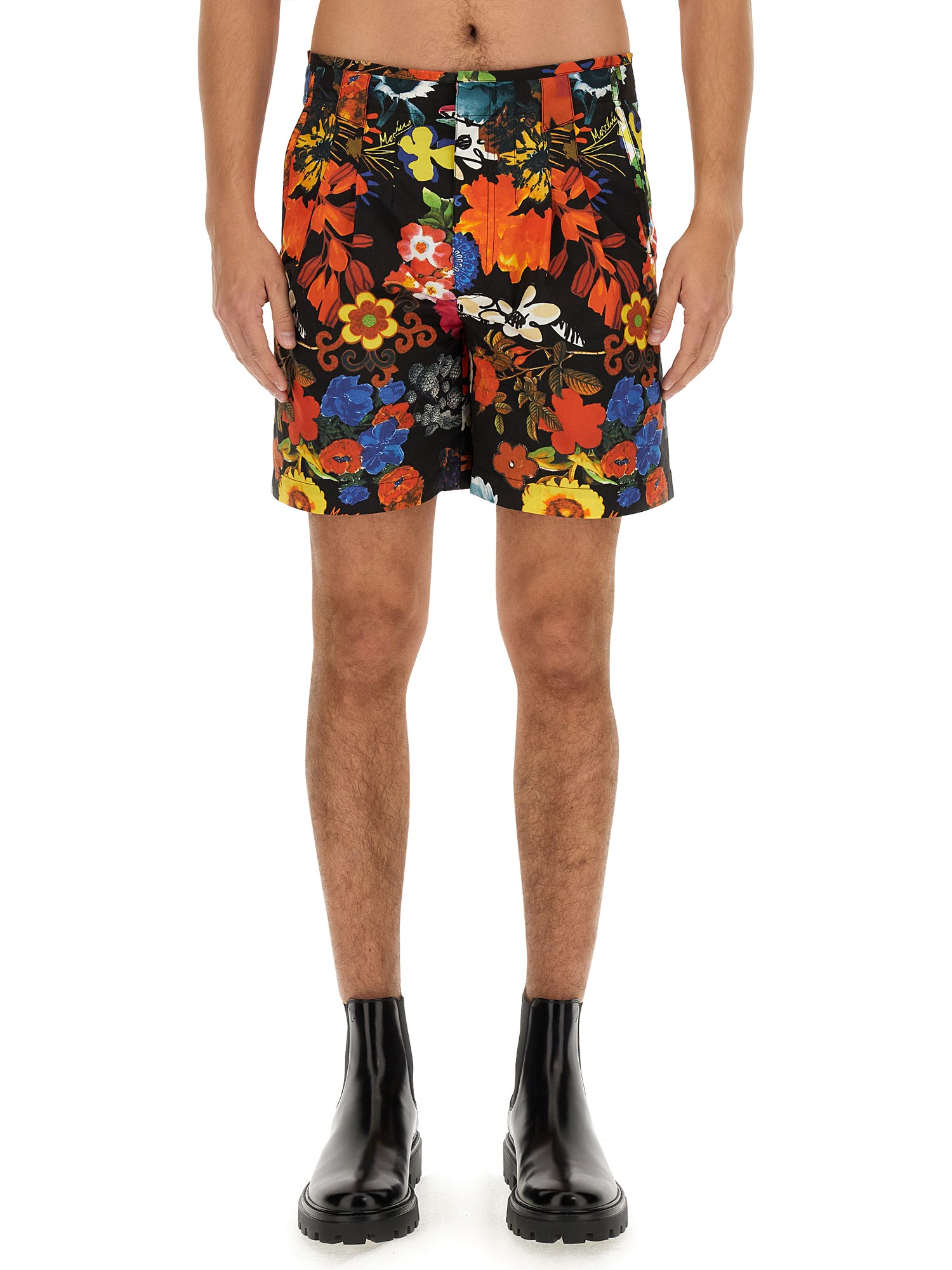 Moschino moschino bermuda with floral pattern