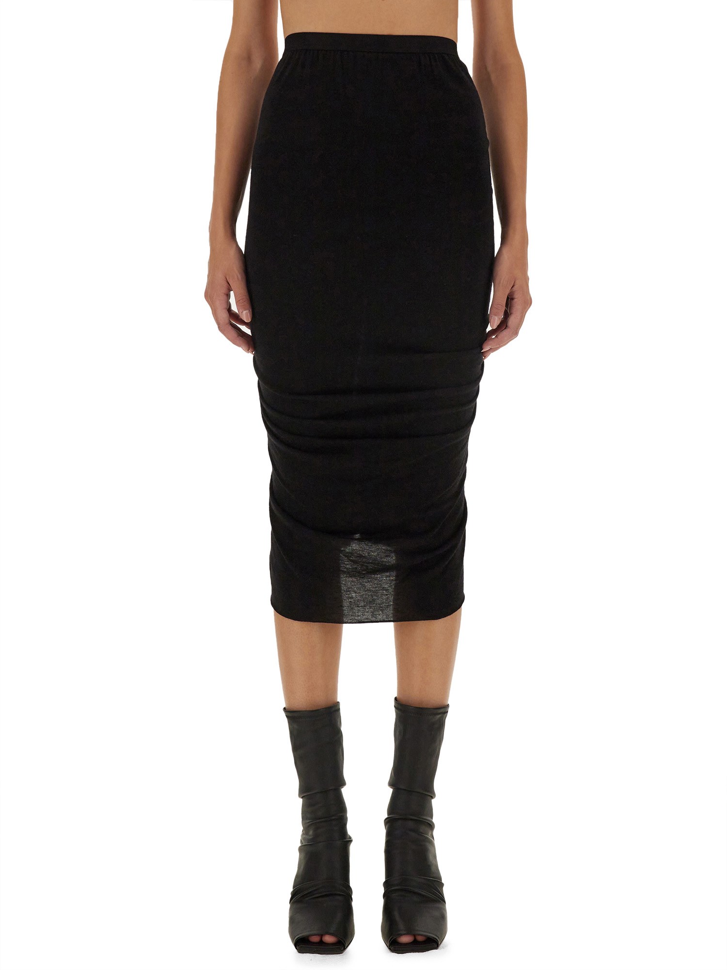 Rick Owens rick owens skirt with drape