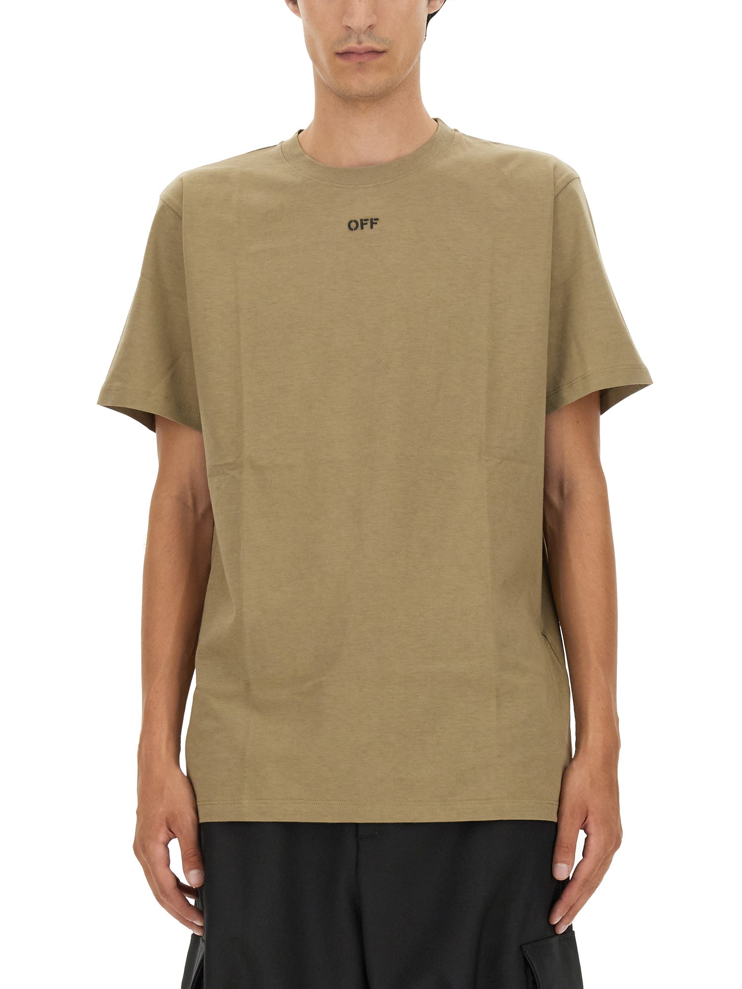 OFF-WHITE off-white t-shirt with arrow embroidery