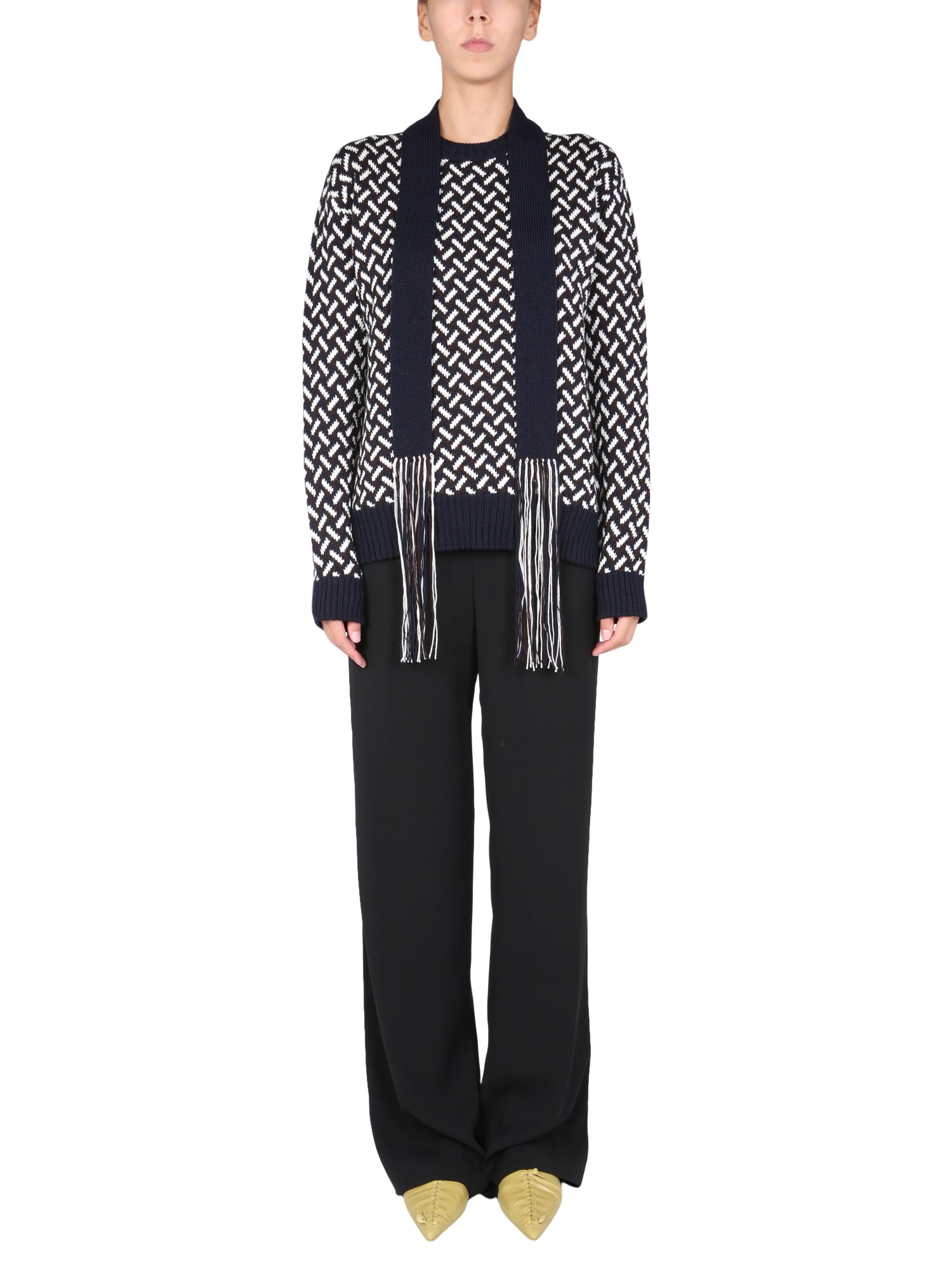 Jil Sander jil sander jacquard sweater