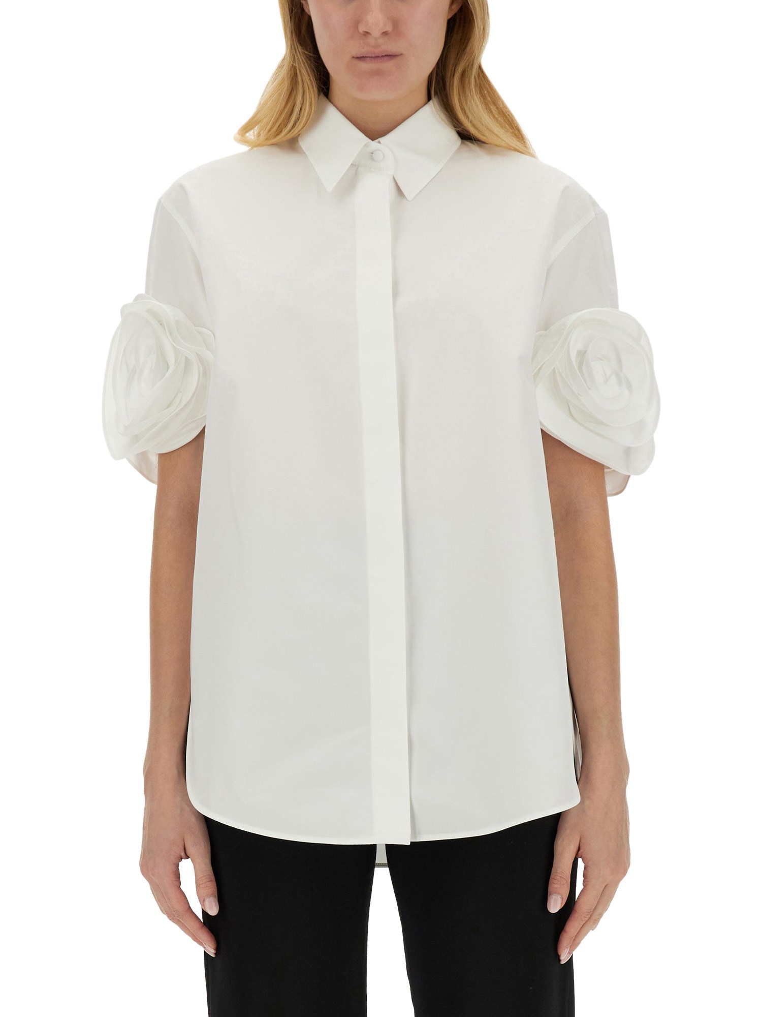 Valentino valentino compact poplin shirt