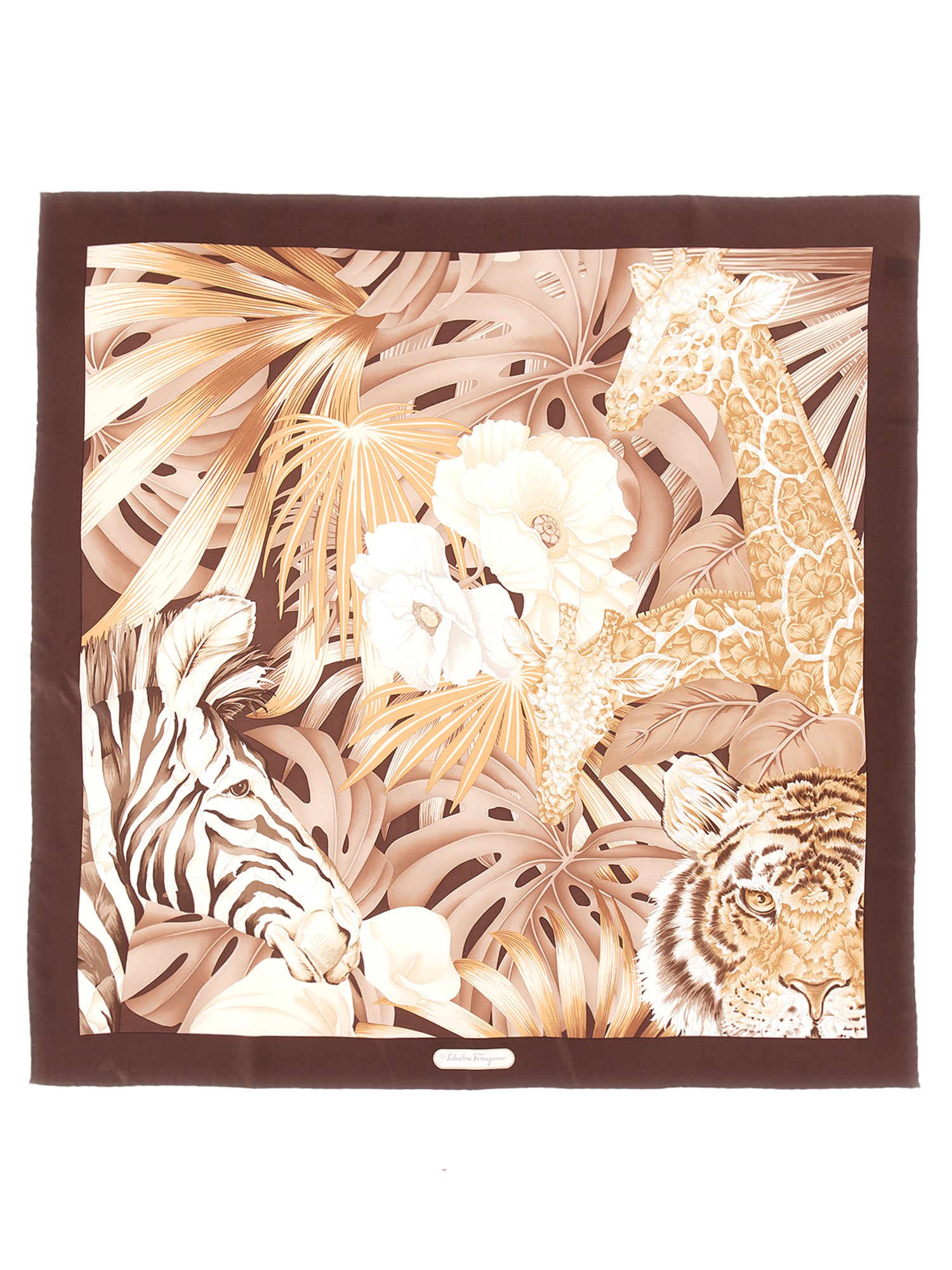 Ferragamo ferragamo forest print scarf