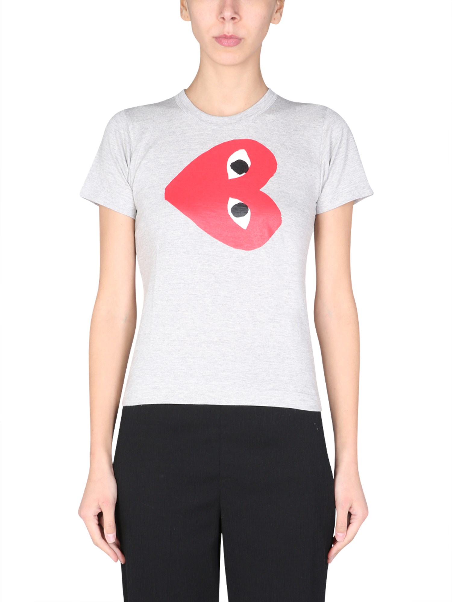 Comme Des Garçons Play comme des garcons play logo print t-shirt