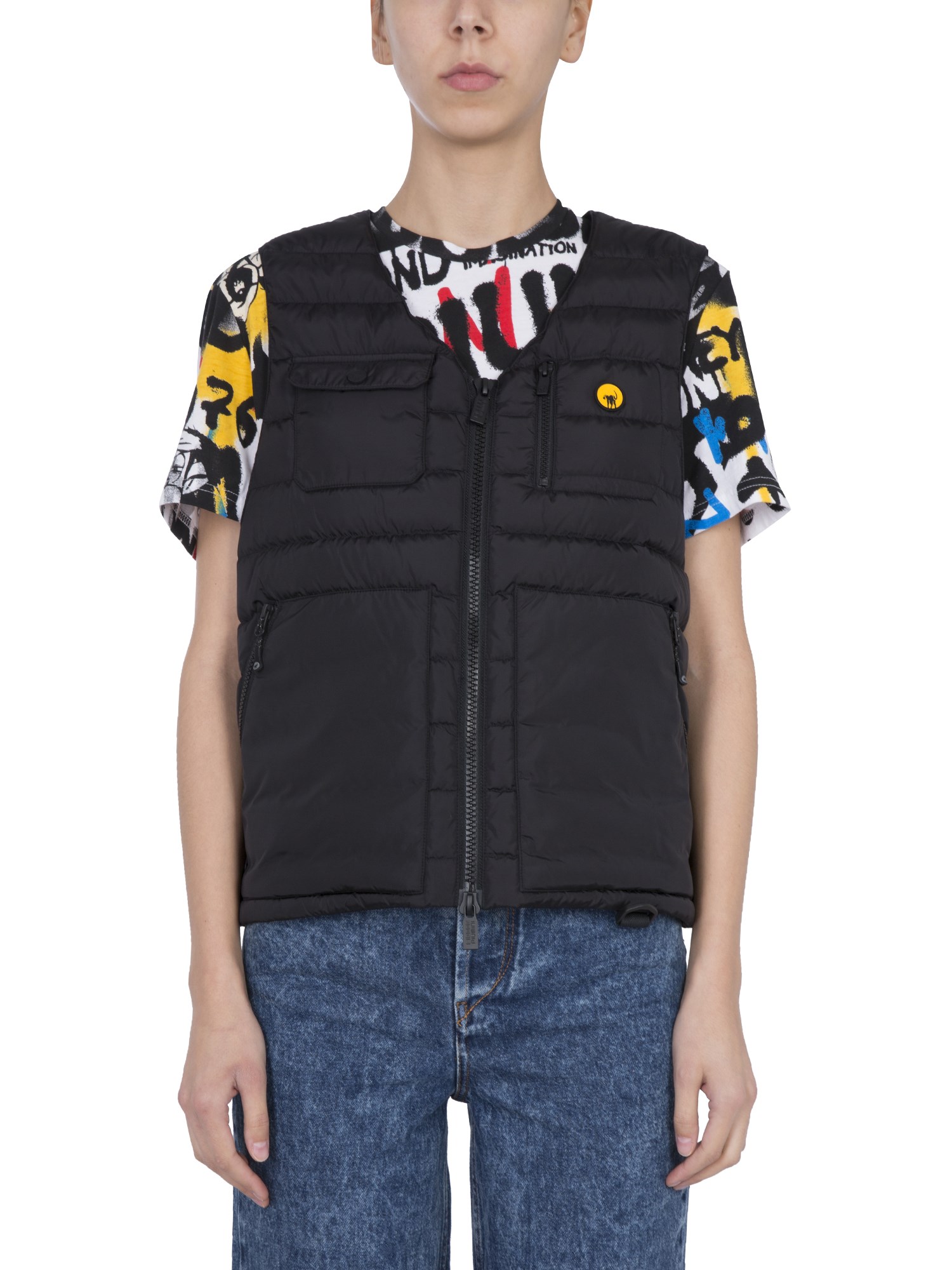 ciesse piumini ciesse piumini ciesse x j-axsleeveless down jacket with pockets