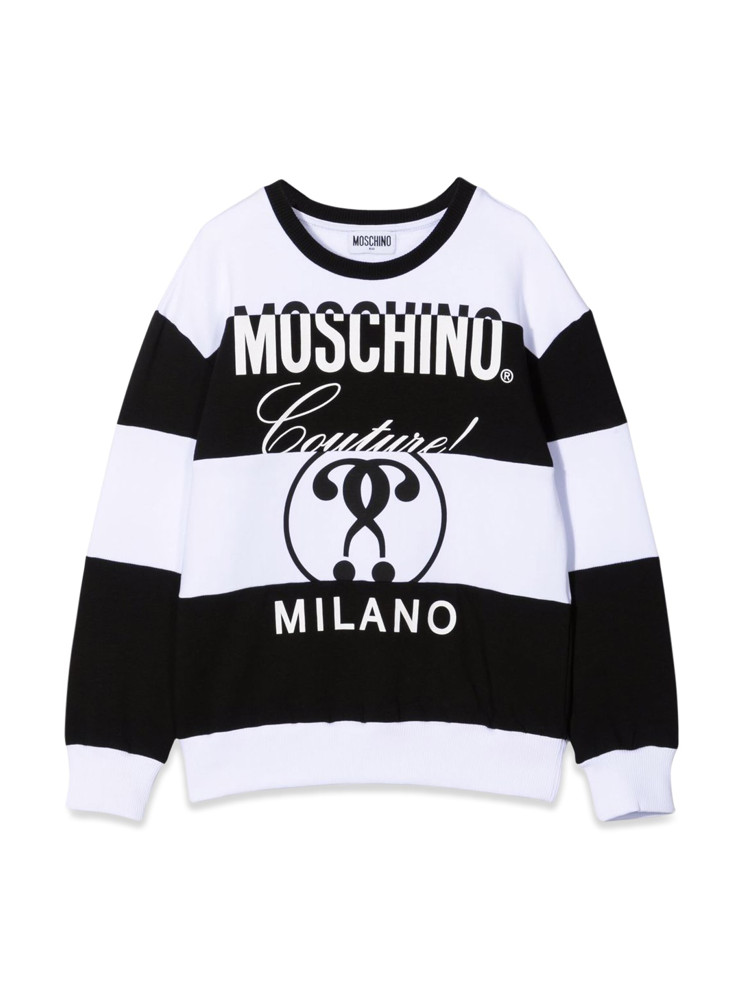 Moschino moschino felpa a righe