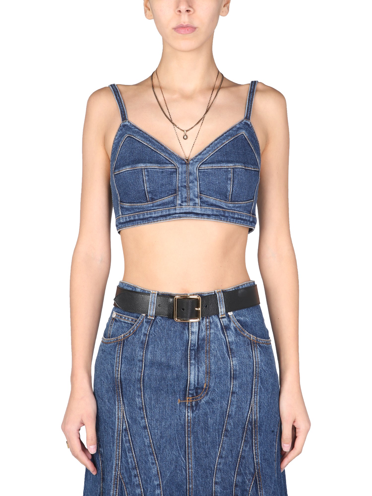 Alexander McQueen alexander mcqueen denim top