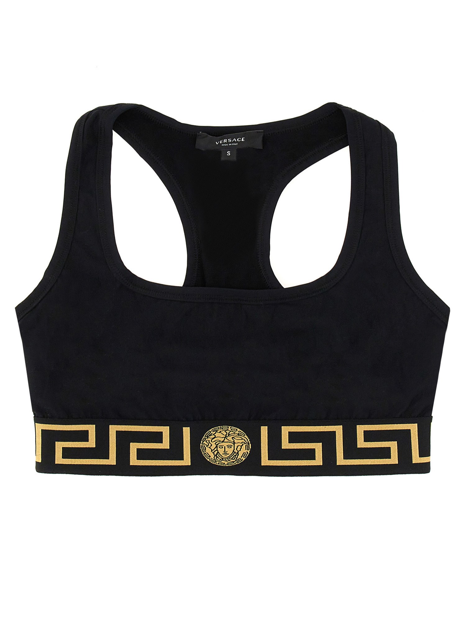 Versace versace top with "greek" border