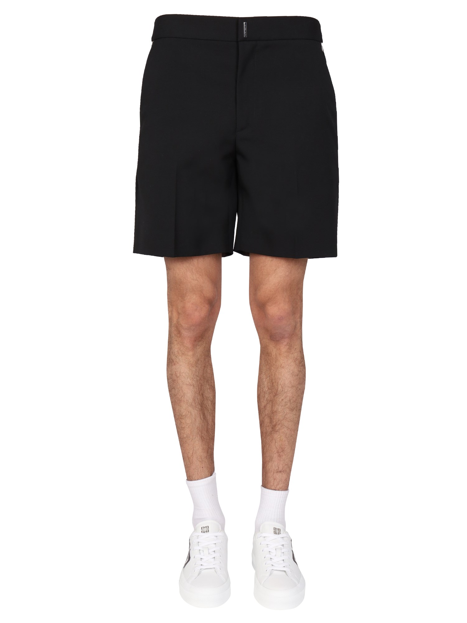 Givenchy givenchy logo bar bermuda shorts