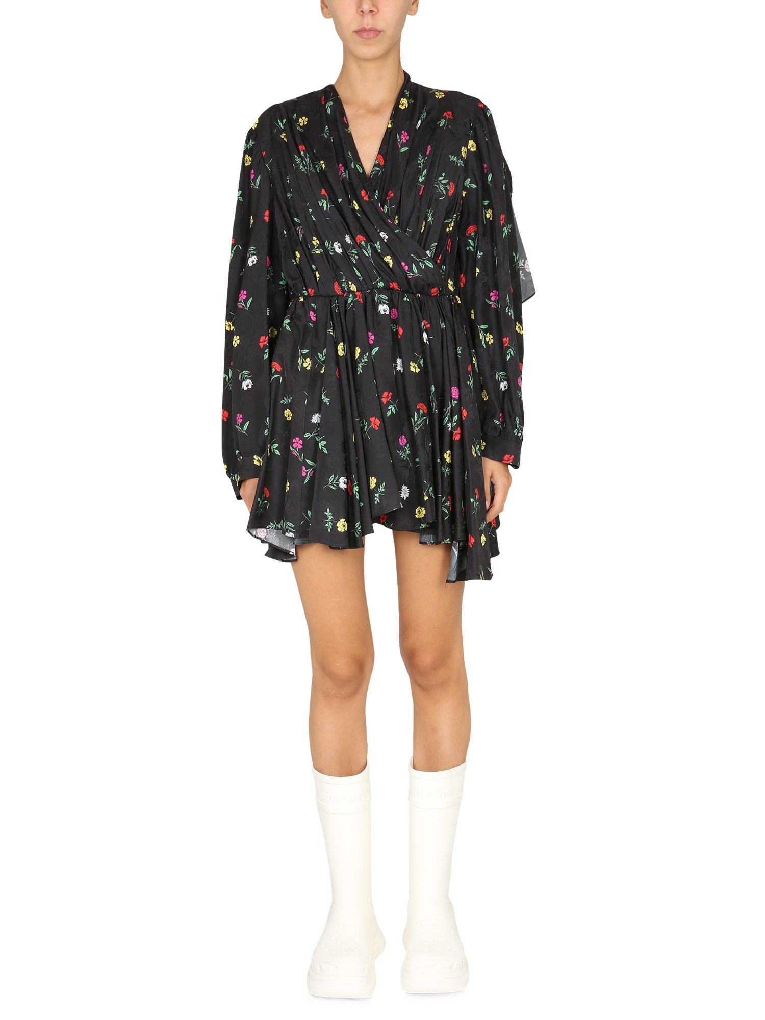 Balenciaga balenciaga dress with floral pattern