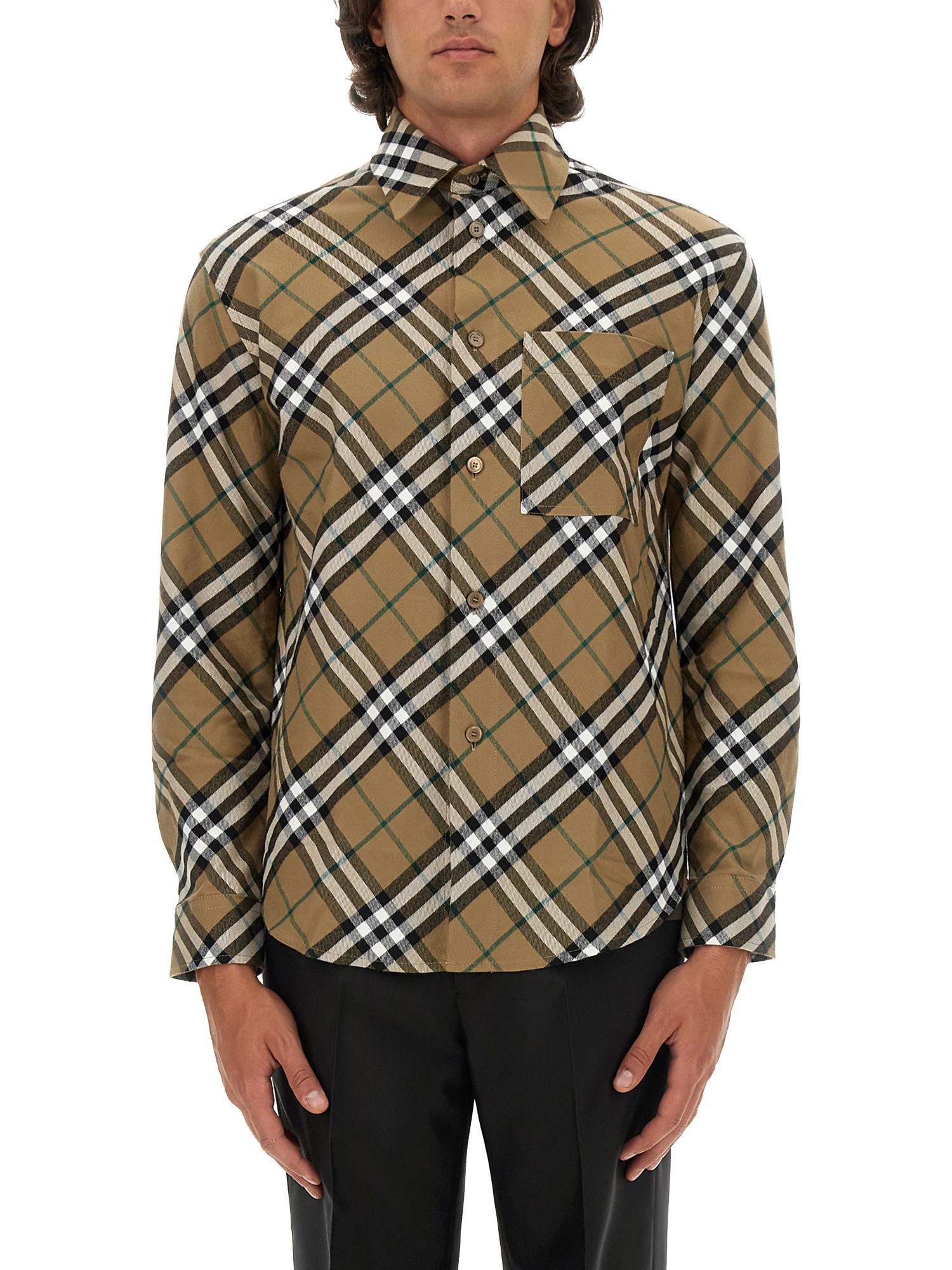 Burberry burberry shirt with check pattern