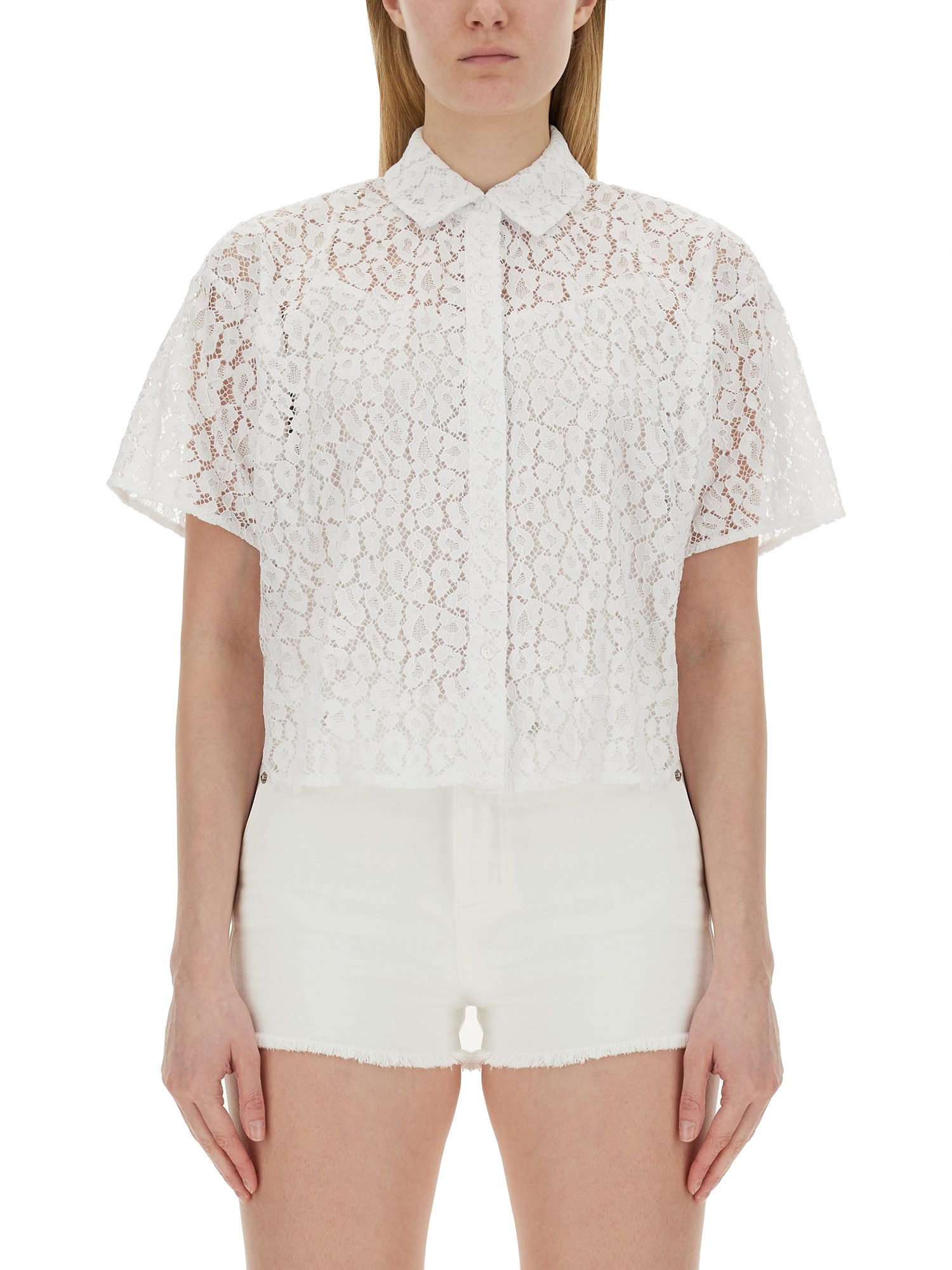  michael by michael kors lace shirt